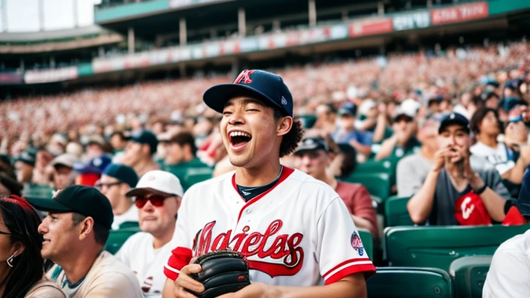 Baseball Fan crowd joy Men