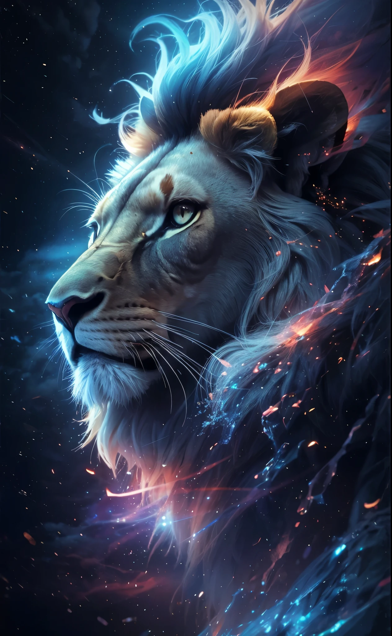 Lion, Divine Lion, naturais, Natureza, Natureza, Linda, renderizado, fotorrealista, UltraHD, 4k, texturasdetalhadas, thunders, sombras detalhadas, cores detalhadas, por do sol, sol se pondo, Sunset, Natureza Linda, Great Divine, por do sol, contraste detalhado, contraste realista, high resolution, cores detalhadas, fogo, eletricidade, divina criatura, 8k, Detailed Realistic, 16K, 8K, HD, contraste detalhado, contraste realista, high resolution, cores detalhadas, fogo, eletricidade, divina criatura, 8k, Detailed Realistic, Elegante,