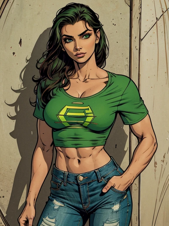 Com um dragão Ennifer Connelly, very long to the waist and half curly with bangs, seios pequenos, olhos grandes com um brilho apaixonado, olhos verdes mel, Um lindo sorriso, vestindo uma camiseta preta longa com um terno feminino verde e jeans, in a serious and sweet comic-style pose, alta qualidade Jennifer Connelly personagem mulher estilo Jennifer Connelly com marcas de guerras Imagem de desenho animado de uma mulher .Ilustra??o estilo desenho animado, estilo de arte dos desenhos animados, estilo de arte dos desenhos animados, digital illustration style, estilo atompunk projeto de pessoaagens altamente detalhado, arte digital detalhada coragem, Forest fan art, Design de personagens de retrato, beautiful digital illustration, retrato de alta qualidade, Arte em quadrinhos, mulher jovem cabelo com transas lindas . Queen Anna by Jennifer Connelly lined eyes Medium large bust and wonderful sexy clothes. image expression of sexual desire from waist to head illustration Queen Anne of Arendelle atompunk style Fallout 4 style pose playboy magazine sensual witch Character cartoon style facial expression happy beautiful smile and six medium small portrait mode waist up with lots of gold around her other stones portrait precious mode waist up queen of the south Jennifer Connelly GTA scenery dominatrix gold coins chest with jewelry with her boyfriend, um homem com barba preta, armado com um estilo militar, Jennifer Connelly Turnaround sheet Creates multiple images in different poses of the same cartoon character:1.2), Woman from Southern Brazil Drawing Art Gaucho Artline white background woman Cartoon image of a woman , roupas sensuais , garota Personagens GTA estilo artgerm femininas Yvonne Strahovski estilo de desenho garota,, pequeno, Shy, bunda grande, catholic nun outfit , dynamic pose, Quente, soft or colored lips, fundo simples, perfect hands, anatomia perfeita, Apoie-se no estilo cartoon de Jennifer Connelly