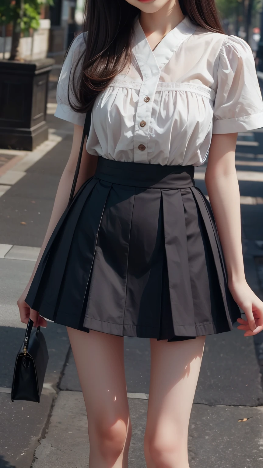 ((sfw: 1.4)), ((sfw, , ruffled skirt, 1 girl)), ultra high resolution, (real: 1.4), RAW photo, highest quality, (photorealistic), focus ,Soft light,(()),((Japanese)),(((Young face))),(Surface),(Depth of field),Masterpiece,(Photoreal),Woman,Bangs,( (1 girl)