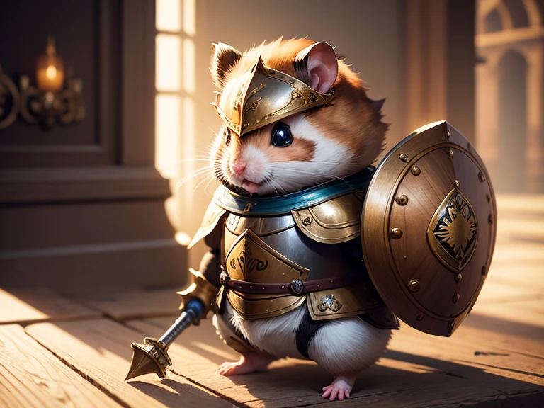 Hamster knight, Meisterwerk, Best quality, Super Detail,4k