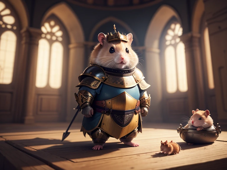 Hamster knight, Meisterwerk, Best quality, Super Detail,4k
