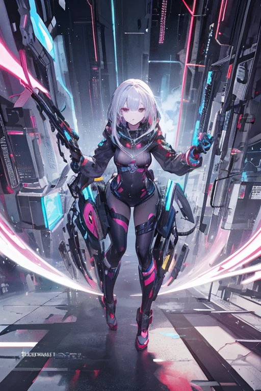 cyber punk,An illustration,girl,whole body,highest quality,masterpiece,perfect face
