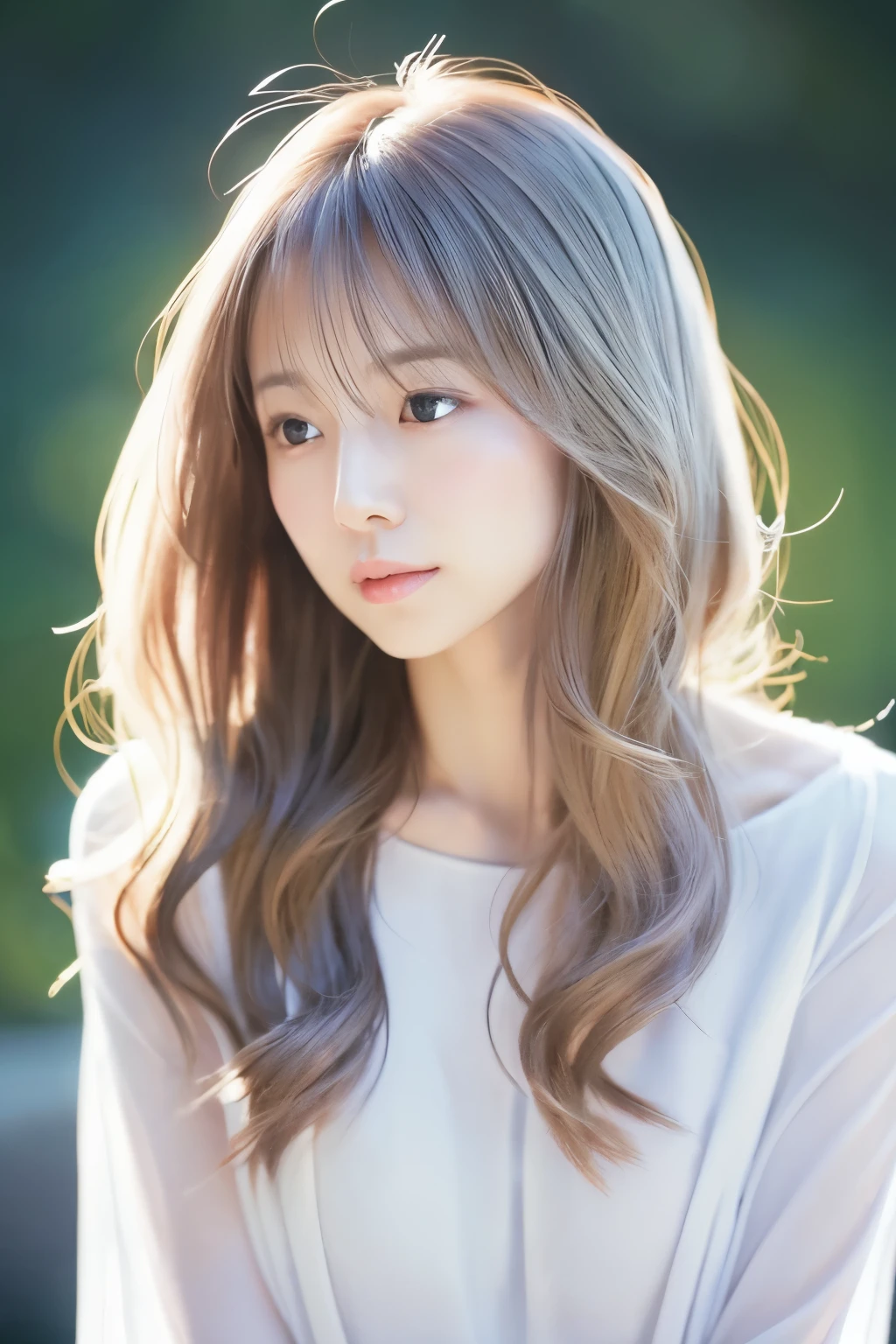 (masterpiece), (Realistic), (highest quality), blurred background, (beautiful_(intractive)_Symmetric_feminine_(Lovely)_Otaku:0.8_model+face), Sunburned+woman_28+Year, straight_blonde_Loud volume_hair, (small)_amount, small_(Arched)_Eyebrow, Blue gray_almond_Flipped_eye, most beautiful_perfection_nose, beautiful_Dimples_round_feminine_cute_cheek, prominent cheek骨s_feminine_cheek骨, beautiful_feminine_lips, (rounded)_beautiful_feminine_Chin, beautiful_feminine_jaw, 175cm_beautiful_feminine_body, Moderate_chest, Moderate_chest, wear_feminine_white_ditch_coin, Sensual_Friendly_Performance, (Looking_in_Audience), Portrait, colgine_笑face(16k, RAW Photos, highest quality, High resolution, ), （I can see a little bit of nipple swelling through my clothes.）High-definition RAW color photos, Professional photos, (Layered silhouette: 1.2), Complex patterns, , (Realisticな, photoRealisticな: 1.3), ( Japanese Girls), , 巨乳 非常に張りのあるchest、垂れていないchest、chestの谷間を見せている。Too much exposure、（NSFW）Shine, (細かいface: 1.2), (masterpiece: 1.5),きめ細かいbeautiful肌, (cute:1.2), (sexy) (highest quality :1.2),((A girl, 1 girl : 1.3), solo, solo focus))、(One head according to human anatomy、Two Arms、Two Legs、Five Fingers)
「奇形や不自然なbodyの部位がない,完全に正常な人間のbody型」「人間の解剖学に忠実なwomanの描写」、(健康的inバランスの取れた生き生きとしたwomanのPerformance)