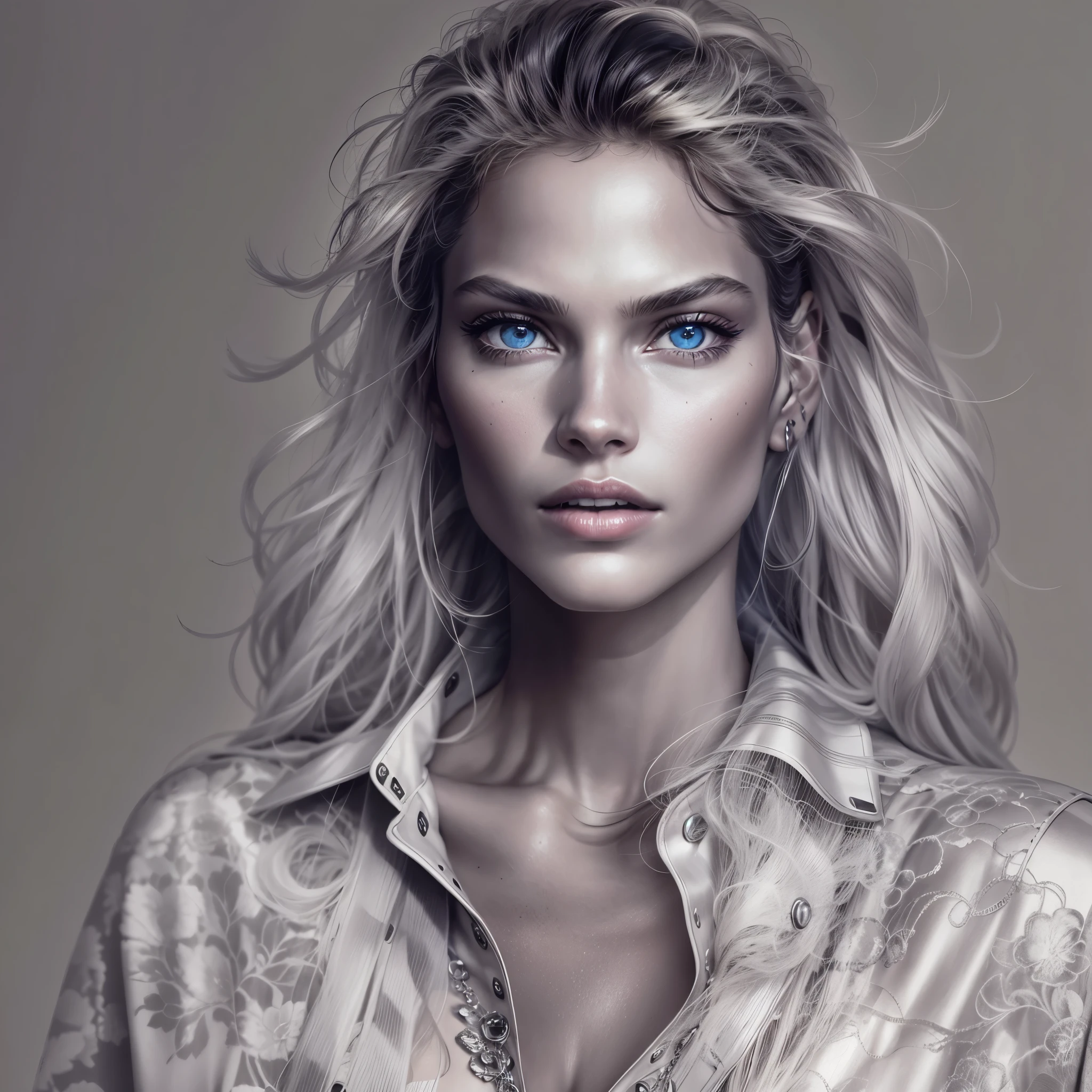 Fernanda Tavares, a supermodel from the 2000s, has the following physical characteristics:
- Her height is 178cm, bust is 86cm, waist is 61cm, hips are 86cm, and shoe size is 25cm.
- Her hair color is blonde and her eyes are blue.
- She has a sharp and modish face, with high cheekbones and a distinct jawline.
- Her style is tall and slender, with attractive curves in her bust and hips.
- She has an edgy and sexy fashion sense, and has been featured in numerous runways and advertisements for brands such as GUCCI, VALENTINO, CHANEL, RALPH LAUREN, MICHAEL KORS, Calvin Klein, Dior, Dolce & Gabbana, Marc Jacobs, Versace, Givenchy, Celine, Victoria’s Secret, and ZARA.
- In 2000, she won Vogue's "Best model of the year" award.
