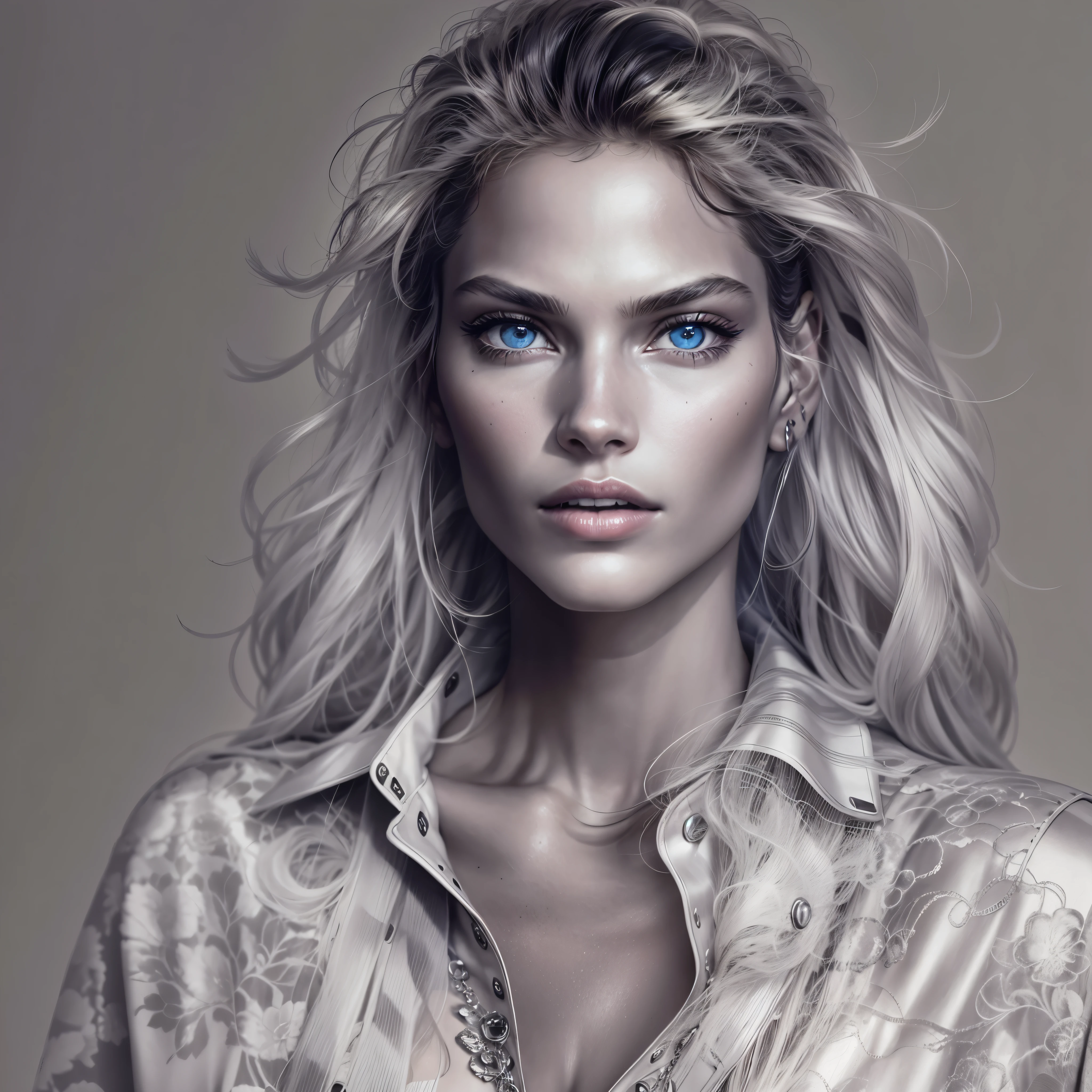 Fernanda Tavares, a supermodel from the 2000s, has the following physical characteristics:
- Her height is 178cm, bust is 86cm, waist is 61cm, hips are 86cm, and shoe size is 25cm.
- Her hair color is blonde and her eyes are blue.
- She has a sharp and modish face, with high cheekbones and a distinct jawline.
- Her style is tall and slender, with attractive curves in her bust and hips.
- She has an edgy and sexy fashion sense, and has been featured in numerous runways and advertisements for brands such as GUCCI, VALENTINO, CHANEL, RALPH LAUREN, MICHAEL KORS, Calvin Klein, Dior, Dolce & Gabbana, Marc Jacobs, Versace, Givenchy, Celine, Victoria’s Secret, and ZARA.
- In 2000, she won Vogue's "Best model of the year" award.