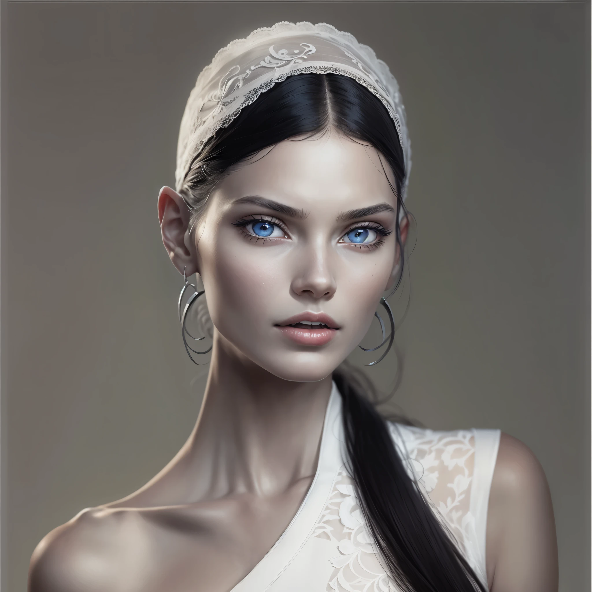 Carmen Kass is a supermodel from Estonia who was active in the 2000s. Her facial and physical characteristics are as follows:
Facial features:
1. Almond-shaped eyes: Carmen Kass has distinctive almond-shaped eyes, with vibrant blue irises that are striking.
2. High cheekbones: Her face features high cheekbones, and this beautiful bone structure accentuates her facial features.
3. Thin nasal bridge: Her nasal bridge is thin and well-defined, forming a part of her distinctive facial features.
4. Long black hair: Her hair is typically black, and it is as smooth and attractive as silk.
Physical features:
1. Height: Carmen Kass is tall, with a slender proportion that is characteristic. Her height is about 180cm (6 feet) or more.
2. Slender body shape: She has a slender body shape, which is perfect for her career as a stylish fashion model.
3. Long legs: Her legs are very long, contributing to her success in the modeling industry.
