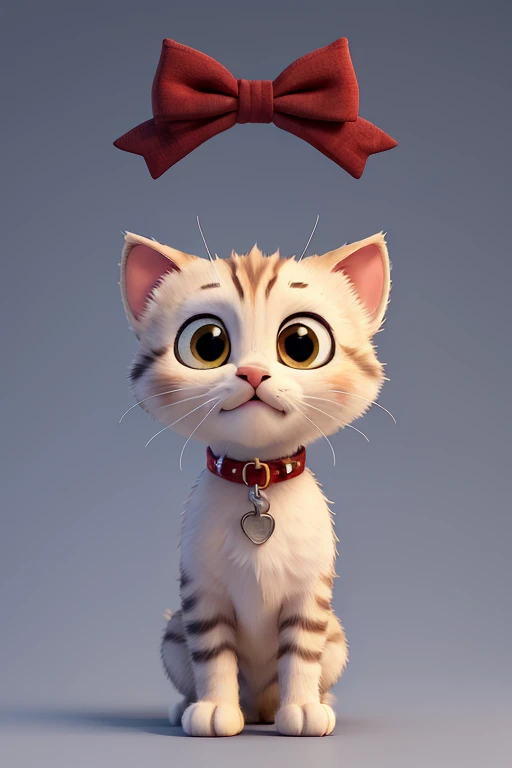 ((highest quality)), ((masterpiece)), (be familiar with), Cute vector of kitten with perfect face cherry, anime style, M Jeni style, digital figure, approaching perfection, very detailed, Smooth, sharp focus, figure, 4K resolution