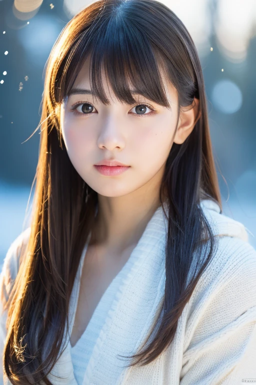 (((masterpiece))), highest quality, very detailed, detailed background, 1 girl, very beautiful girl, Japanese, 16, alone, detailed face, bangs, (random hairstyle :1.2), (young face), (perfect body:1.1), In 8K, wallpaper, wonderful, finely, Super detailed, 超A high resolution, very detailed, pure erotic face, very detailed目と顔, finelyて美しい目, very detailed肌, no makeup, (natural skin),snow scene