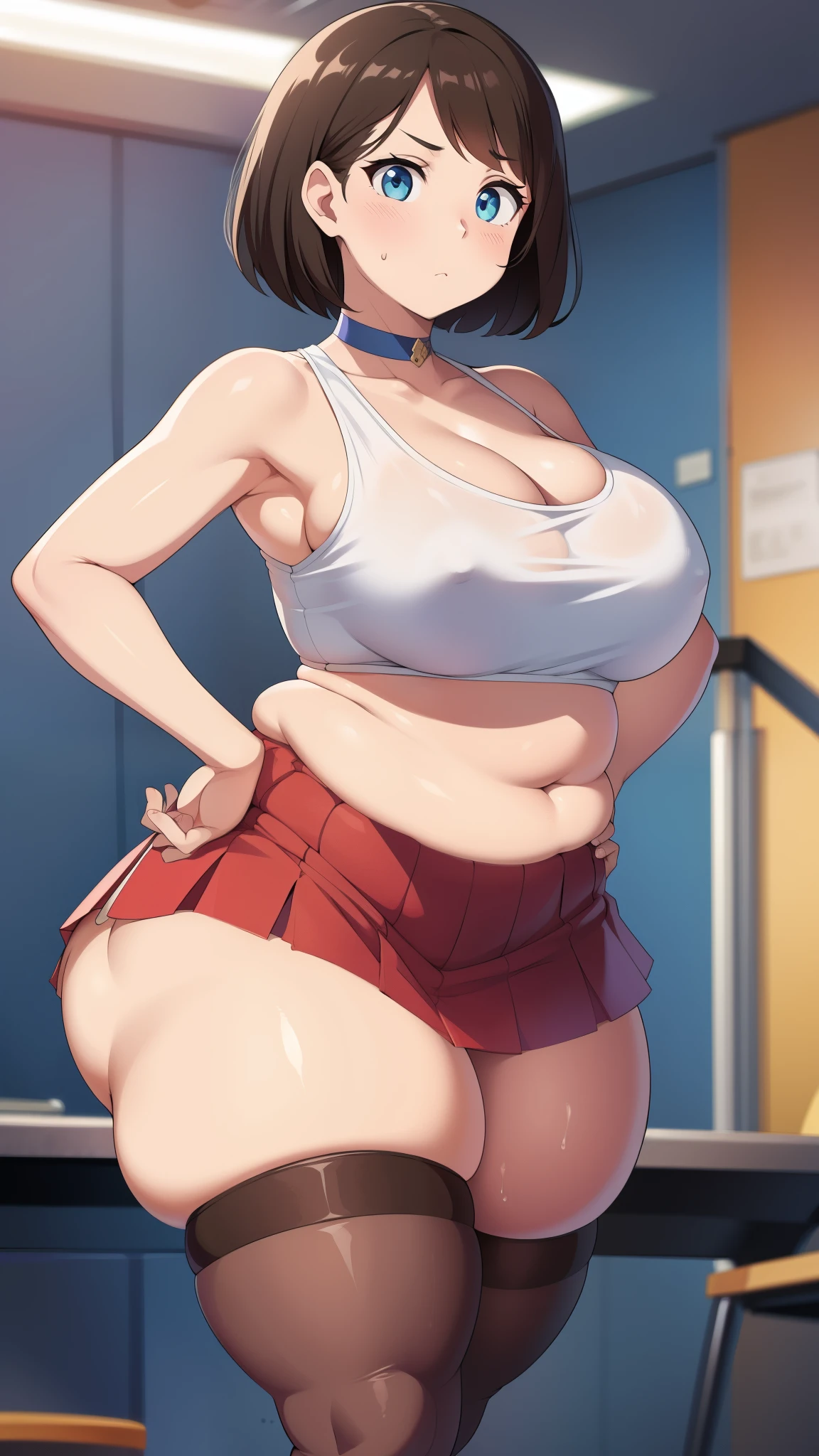 chubby, chubby belly, fat rolls, belly hang,