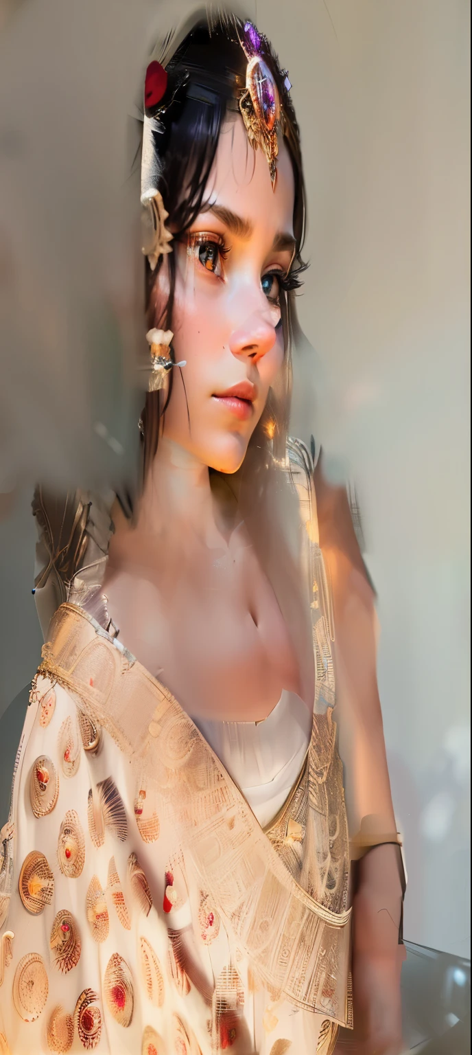 Highly detailed RAW color Photo, beautiful young girl, dynamic pose, (wide hips), (detailed skin), (detailed lips), (detailed eyes), (cosmic:1.4), (necropolis:1.1), (Sci-Fi setting) (detailed face), (curvy), detailed eyes, chromatic aberration, depth of field, soft lighting, masterpiece, best quality, intricate, (lens flare:0.7), (bloom:0.7), particle effects, raytracing, tone mapped, highly detailed, concept art, smooth, sharp focus, dramatic lighting, highly detailed artwork, cinematic, hyper realistic painting, trending on Artstation, 8K, incredible shadows, realistic, (highly detailed background:1.2), art by midjourney
