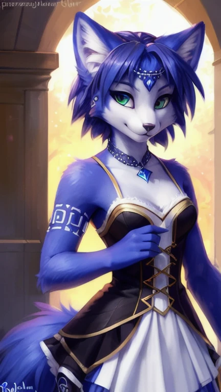 A beautiful and detailed (sweet portrait) von ((Krystal)), Sternenfuchs Krystal, Schlank, liebenswert, Green eyes, Small breasts, Raumanzug, Dekollete, Grinsen, hoch schauen,, Anthro, Pelzig, holografischer Bildschirm, Hochgeladen E621, detailed flauschige fur, (von Fluff-Kevlar, Bayard Wu, personalami, Pino Daeni), detailliertes Gesicht, (flauschige), 1girl, Allein, kein Wasserzeichen
