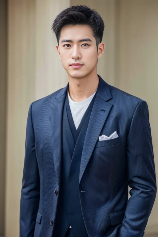 light striped suit、 36-year-old handsome new employee、 (Super handsome S-class suit guy)、 Japanese 36-year-old man、 merchant、 Ultra-luxury set、 Outdoor office building outside、 Stand up in a suitSYoung handsome man、 Full body image、 (CG Unity 8K high-detail photos)、 (a very detailedSThe handsome guy in the class)、 (Photos are real)、 ((top quality))、 Super detailed、 (Masterpiece)、 Ultra high quality、 High、 audience、 gentleman、 very beautiful hair、 short hair、 bright photos、 As handsome as a model、 As handsome as an idol、 Luxury watches、 cool zone、 Japanese
