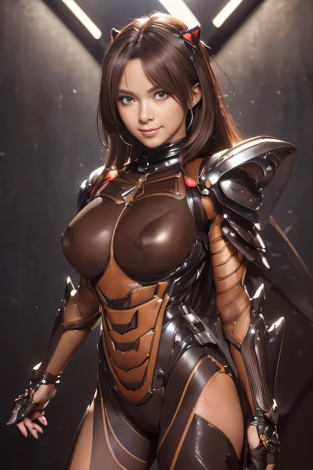 (high resolution,masterpiece,best quality,extremely detailed CG, anime, official art:1.4), realistic, photo, amazing fine details, all intricate, gloss and shiny,awesome many layers, 8k wall paper, 3d, sketch, kawaii, illustration,( solo:1.4), perfect female proportion,villainess, (fusion of dark brown cockroach and lady:1.4), (brown cockroach form lady:1.2), (brown cockroach lady:1.2), (fusion:1.2), (solo:1.4), (evil smile:1.2), muscular, abs, (cockroach brown exoskeleton bio insect suit:1.4), (cockroach brown exoskeleton bio insect armor:1.2), (brown transparency cockroach wing:1.4), (brown cockroach antennae:1.3),