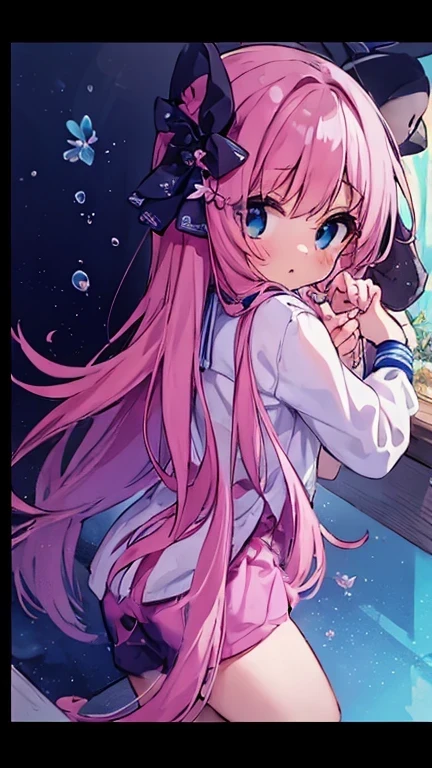 (pink culotte shorts)