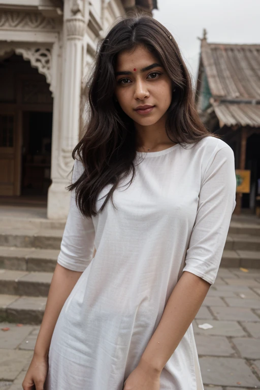 "Design a 21-year-old AI virtual Indian influencer deeply rooted in her cultural heritage, celebrating India's rich traditions, languages, festivals, and art forms, while fostering cross-cultural understanding and unity among her diverse followers."
In kedarnath temple
In Kurta
