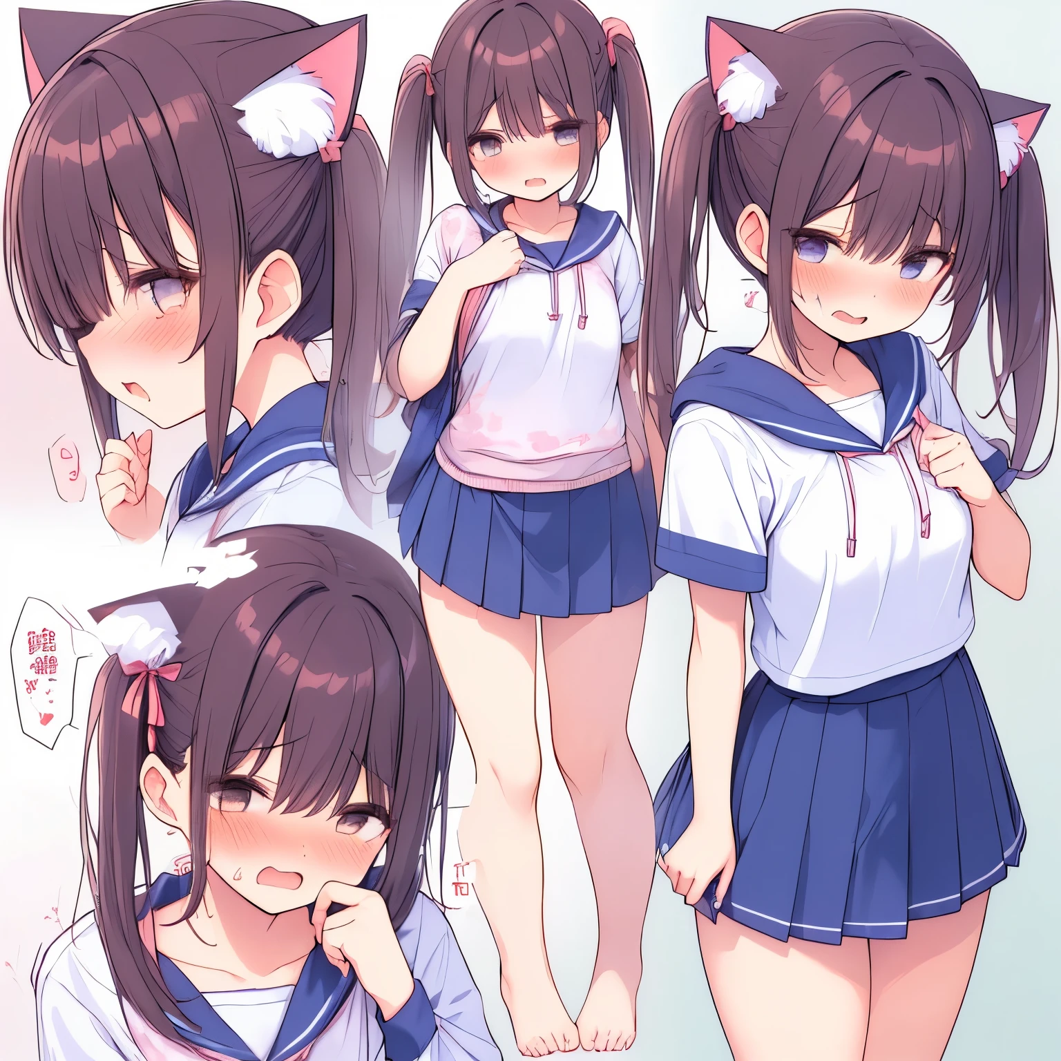 absurderes、high resolusion、looking at the viewers、(frombelow:1.5)、(vivd colour:1.3)、(one girls:1.3)、cute little、A detailed face、A detailed eye、(Girl climbing a ladder:1.5),(Dark Pleated Super Short Skirt:1.4)、(thighs thighs thighs thighs:1.3)、(Very clean panties:1.2)、facing back、skirt rift、Show-off panties、(ass view:1.6)、Colossal tits、(Embarrassed face:1.3)、open open mouth、(breastsout:1.3)、 s ass、roundly eyes、(blown by the wind:0.5)、Sweating around a girl、Dripping sweat、gust of wind、(the wind:1.2)、Motion blur effect、(I can't see my pants:1.4)、outside of house、(magnificent panorama view:1.2)