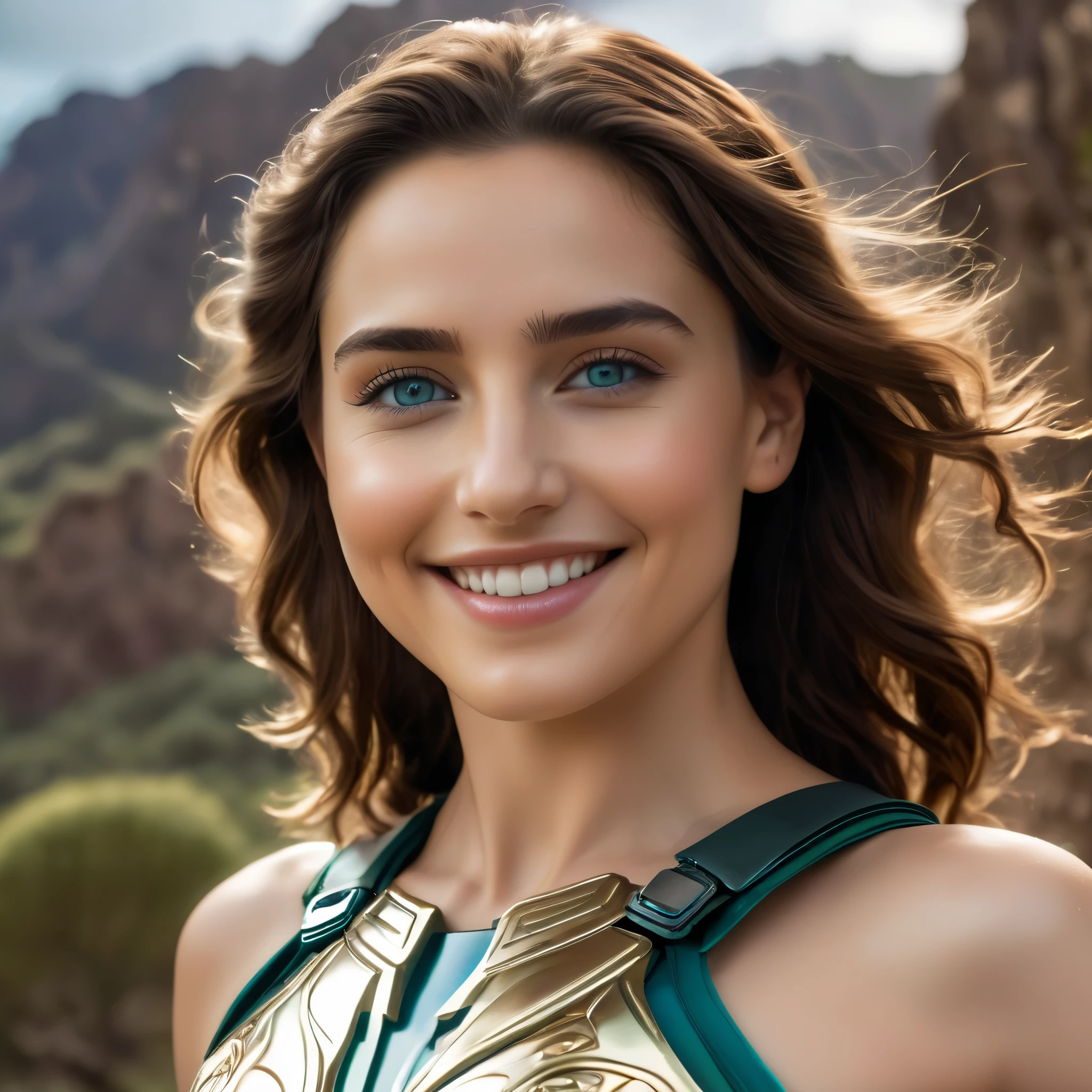 (best quality,4k,8k,highres,masterpiece:1.2),ultra-detailed,(realistic,photorealistic,photo-realistic:1.37),Official art, (1 beautiful teenage Italian girl:1.1), (wearing detailed white bodyarmor with beautiful fractal or marble design:1.3), (seductive smile:1.1), (captivating smile1.2), ((High quality)), ((Detailed)), ((Fantasy)), Blue Plasma Brain, Green Plasma Body, Vulgarity, beutiful breast, obscenity, (Lewd smile:1.2), coarse, Obscene, mean, (raunchy:1.2), (Immoral:1.2), Lachish, (small breasts with beautiful raised areolas:1.3), (Cameltoe), (Expression of ecstasy:1.2), (Incredibly beautiful nature background:1.6), (18 years old:1.5), (Sexy and glamorous:1.1), (A coquettish expression:1.1), (seductively smiling:1.1), (Full body), (erotic posing:1.5), (showing her armpit:1.4), Beautiful seductive face, Portrait, (Thick eyebrows:0.7), (detailed large iridescent eyes:1.4), Beautiful eyes with fine symmetry, Intimate face, (ultra detailed skin texture:1.1), pale skin, Perfect Anatomy, (Beautiful toned body:1.1), Hair Bow, (Moist skin:1.2), no makeup, dark circles, Focus Face, good-looking, (Emilia Clark:0.6) (Emma watson:0.3),(Jennifer Connelly:0.4), (sensual face:1.3), Elegant face, Dolce, (Around her neck is a simple necklace of exquisite workmanship), (Bioluminescence with brilliant brilliance:1.3), (Luminous magic circle:1.2), Shining majestic cloud masses and sky, lightning bolt, Epic Realistic, (Greg Rutkowski:0.2), (teal and orange:0.4), (Art Station:1.5), Cinematic, (nfsw:1.3), Hyper Detailed, natural Lighting, (Intricate details:1.1),