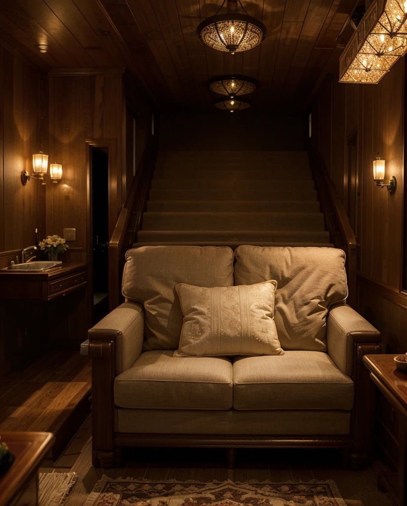 Sure, here is a description of a super luxurious, opulent, and extravagant private jet cabin and its crew:
**Stepping into an Oasis of Opulence**
As you ascend the gleaming staircase leading to the private jet's cabin, a world of unparalleled luxury unfolds before you. The air is perfumed with a subtle, inviting fragrance, and the soft glow of dimmed lights casts an aura of refined elegance.
**A Sanctuary of Unparalleled Comfort**
The cabin's expansive interior is a symphony of meticulously crafted details, each element designed to pamper and indulge. Plush, hand-stitched leather seats, adorned with intricate embroidery, cradle you in sumptuous comfort. Recline effortlessly, enveloped in the embrace of bespoke pillows and blankets, crafted from the finest materials.
**A Canvas of Exquisite Design**
Polished wood veneers, gleaming with a rich luster, adorn the cabin walls, creating a warm and inviting ambiance. Intricate marquetry inlays, meticulously crafted by artisanal hands, add a touch of timeless elegance. Overhead, a mesmerizing starry night sky shimmers with countless fiber optic lights, transporting you to a realm of celestial grandeur.
**A Culinary Symphony at Your Fingertips**
Your culinary desires are met with an exquisite array of gourmet delights, prepared with passion and expertise by a team of world-class chefs. From the freshest seasonal ingredients to the most refined culinary techniques, each dish is a masterpiece of flavor and presentation.
**A Team of Unparalleled Service**
A dedicated team of impeccably trained flight attendants attends to your every need, anticipating your desires and ensuring your utmost comfort. Their attentive service is infused with genuine warmth and hospitality, making you feel like royalty.
**A Haven of Tranquility**
As you relax in this oasis of opulence, the gentle hum of the engines fades into a soothing background melody. The world outside seems to melt away, replaced by a sense of serenity and tranquilit