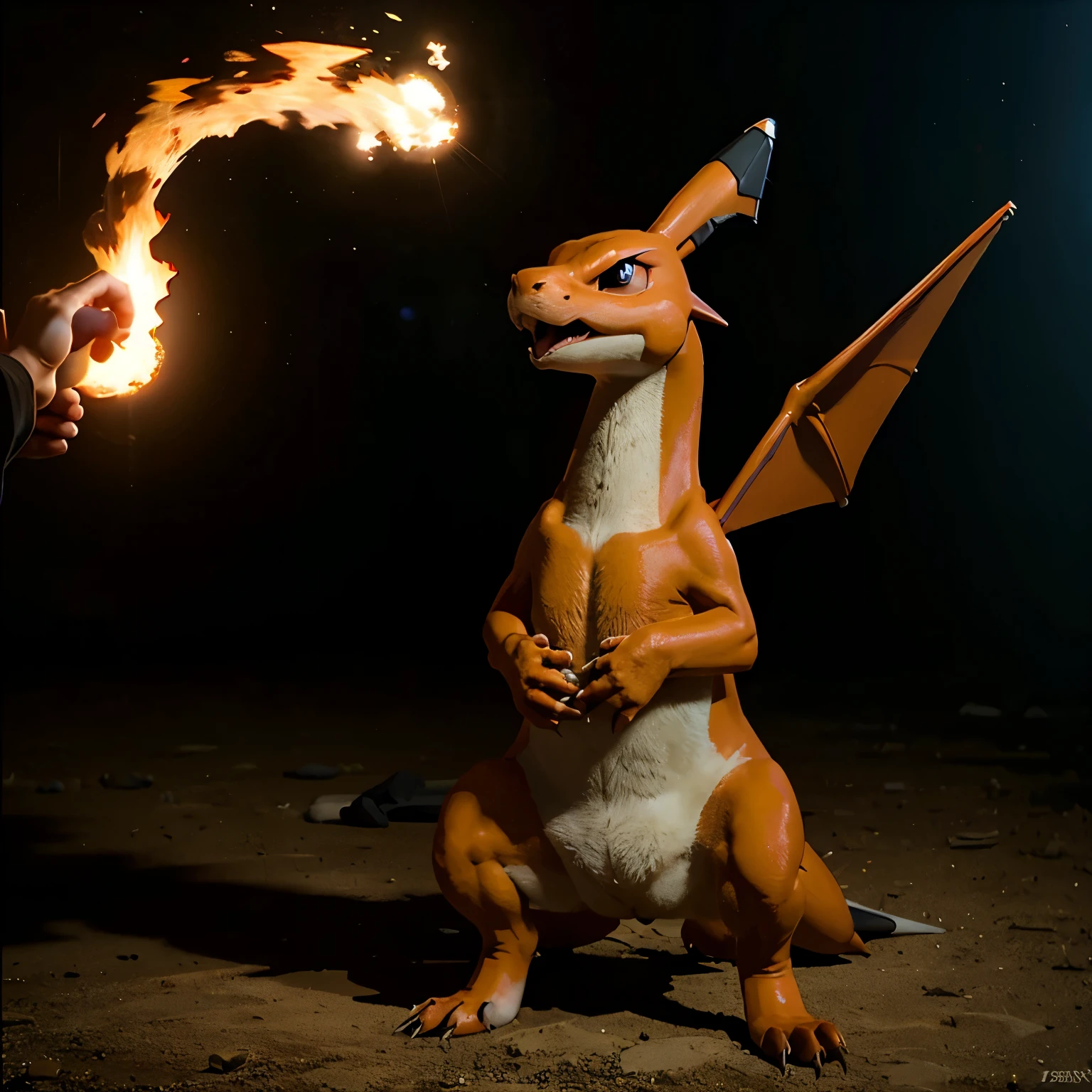 Imagen charizard pokemon animado vendiendo pokeballs