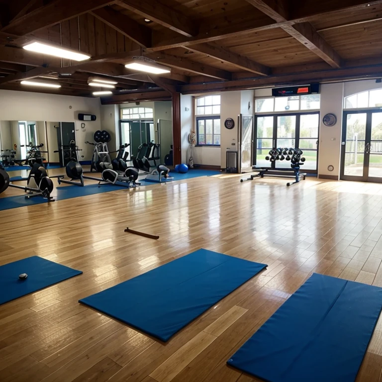 Une salle de gym