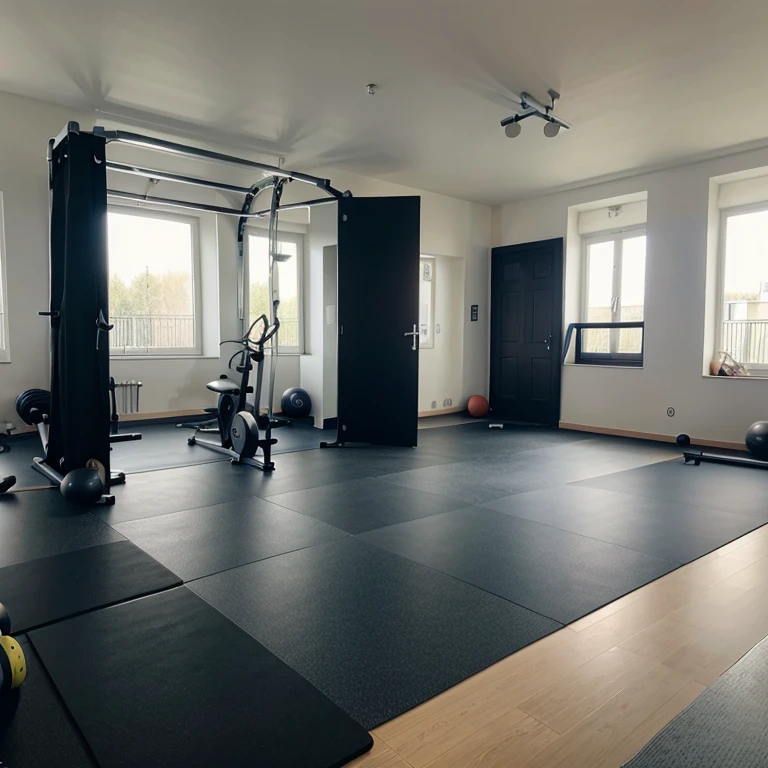 Une salle de gym comportant des sportifs