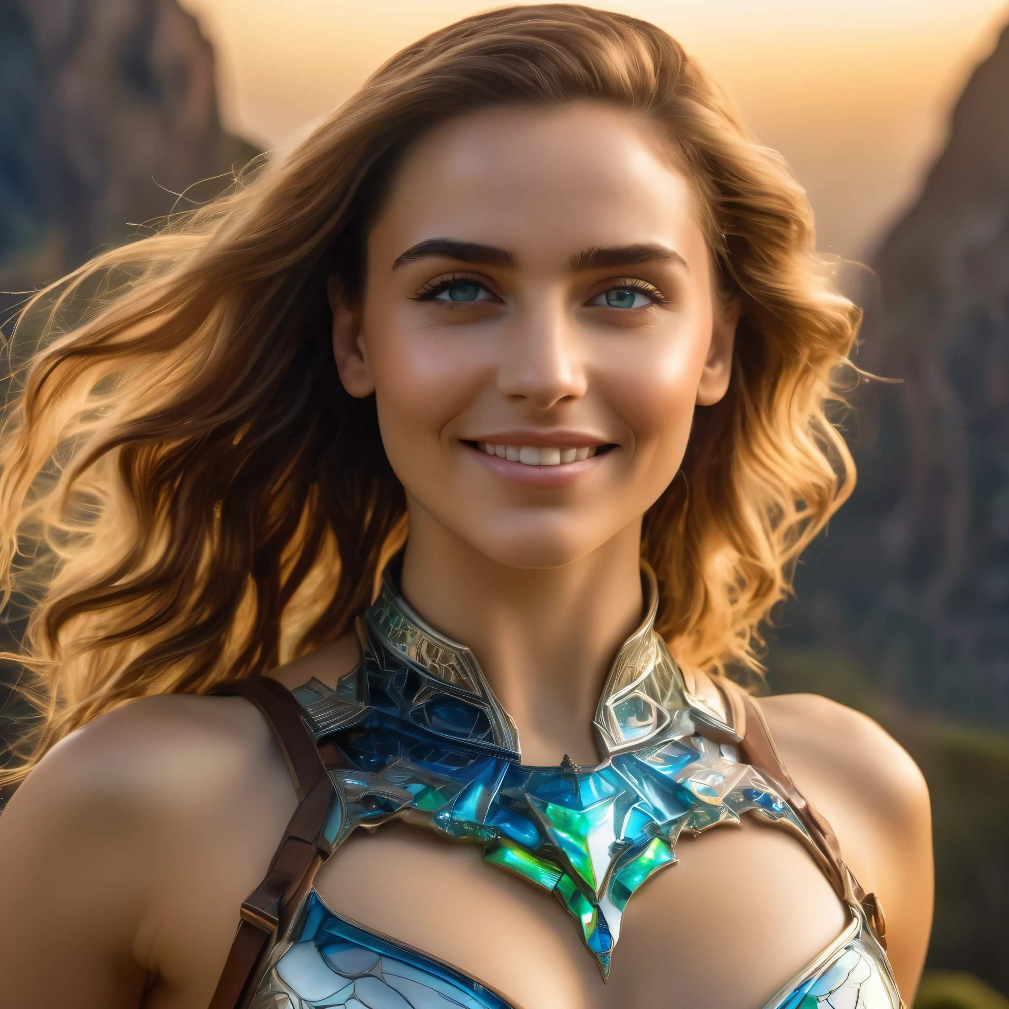 (best quality,4k,8k,highres,masterpiece:1.2),ultra-detailed,(realistic,photorealistic,photo-realistic:1.37),Official art, (1 beautiful age Italian girl:1.1), (wearing detailed white bodyarmor with beautiful fractal or marble design:1.3), (seductive smile:1.1), (captivating smile1.2), ((High quality)), ((Detailed)), ((Fantasy)), Blue Plasma Brain, Green Plasma Body, Vulgarity, beutiful breast, obscenity, (Lewd smile:1.2), coarse, Obscene, mean, (raunchy:1.2), (Immoral:1.2), Lachish, (small breasts with beautiful raised areolas:1.3), (Cameltoe), (Expression of ecstasy:1.2), (Incredibly beautiful nature background:1.6), (18 years old:1.5), (Sexy and glamorous:1.1), (A coquettish expression:1.1), (seductively smiling:1.1), (Full body), (erotic posing:1.5), (showing her armpit:1.4), Beautiful seductive face, Portrait, (Thick eyebrows:0.7), (detailed large iridescent eyes:1.4), Beautiful eyes with fine symmetry, Intimate face, (ultra detailed skin texture:1.1), pale skin, Perfect Anatomy, (Beautiful toned body:1.1), Hair Bow, (Moist skin:1.2), no makeup, dark circles, Focus Face, good-looking, (Emilia Clark:0.6) (Emma watson:0.3),(Jennifer Connelly:0.4), (sensual face:1.3), Elegant face, Dolce, (Around her neck is a simple necklace of exquisite workmanship), (Bioluminescence with brilliant brilliance:1.3), (Luminous magic circle:1.2), Shining majestic cloud masses and sky, lightning bolt, Epic Realistic, (Greg Rutkowski:0.2), (teal and orange:0.4), (Art Station:1.5), Cinematic, (nfsw:1.3), Hyper Detailed, natural Lighting, (Intricate details:1.1),