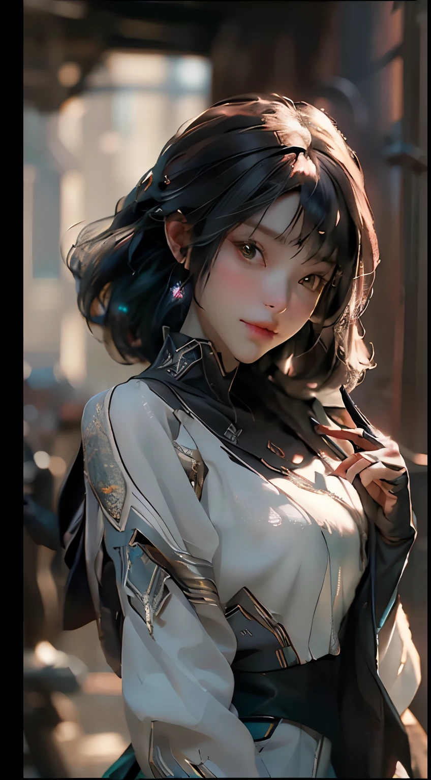 ((Best quality)), ((masterpiece)), (detailed:1.4), 3d, image of a beautiful cyberpunk woman,HDR (High dynamic range),ray tracing,NVIDIA RTH,Super resolution,Unreal 5,Subsurface scattering,PBR-текстурирование,Post-processing,Anisotropic filtering,depth of field,Maximum clarity and sharpness,Multilayer textures,Albedo and specular maps,Surface Shading,Accurate simulation of light-material interaction.,perfect proportions,Octane render,two-color lighting,Wide aperture,Low ISO,White balance,Rule of thirds,8К RAW, Sexy