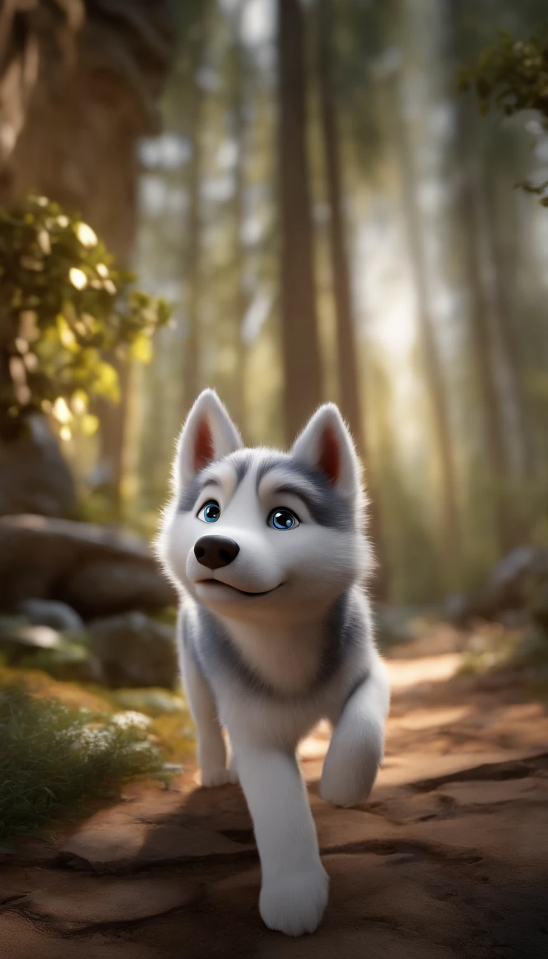 Husky Siberiano Branco uivando Obra-prima pilar_Of_o_Universe Nature Snow Path Equirectangular Ideal Moon Meticulously Intricate Ultra_Ultra de alto detalhe_High_Ultra Pro-Photorealistic Ultra Resolution_High_qualidade ultra_agudeza  , animation character, Caractere estilizado, animation style rendering, 3D estilizado, Arnold Maya render, 3 d render stylized, toon render keyshot, Personagem 3D, Personagem 3D, 3d rendering stylized, 3 d character render, personagem de desenho animado, Personagem de close up, Pose de personagem,  (Estilo Pixar) (master part:1.2) (Bokeh) (best quality) (pele detalhada) (textura detalhada) (8k) (argila) (Cinematic lighting) (sharp focus