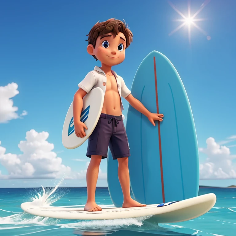 Person holding a surfboard