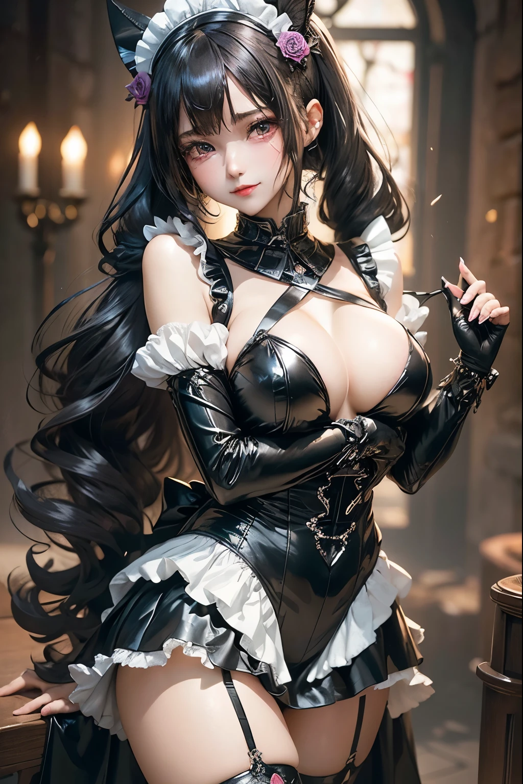 ハードdark gothicメイク、my sanity、deep night sky、horror、black dark eyeshadow、cry、grieve、Good skin glow、dark gothicメイク、dark smile、palace、fragrant beauty、22 years ago、Expression of intense sexual pleasure、embarrassed look、dark gothic、lewd expression、highest quality、View 5 books、Expression of sexual pleasure in suffering、drunk face、purple maid outfit、Mysterious、Noble、A face that is holding back the toilet、super sexy、loving smile、twin tail hair、jet black ruffle skirt、right blue eye, Left eye is red、Super bewitching pose、platform heel shoes、dark makeup、black lipstick、make the world beautiful、gothic ta clothing、A little slender、silver hair、long hair straight hair、Cute Gothic Loliress、beautiful face、elegant face、bewitching face、knee high socks、Stained glassが背景、Chest glistening with sweat、the room is dark、goth long dress、bell sleeve、wizard sleeve、decadent look、sexually excited look、gothic mode、Glossy thighs wet with water、Thighs that are wet and shiny with oil、Background of a room full of roses、sad expression、Rose Maiden、The embroidery is pink、The costume has pink embroidery、thigh high socks、knee high socks、slender body、gentle expression、masturbation behavior、deep black eyeshadow、despicable act、Stained glassと薔薇背景、wearing black underwear、black panties、thighs are a little thin、duo、female couple、i have lesbian friends、Are standing、hug a girl、upright、walk、A blue lightning bolt flashes in his right hand、There is a blue electromagnetic wave glowing in my hand.、dark church background、Stained glass、black metal world、dark castle、Dark Room、Her thighs shine with a lot of sweat、My body is wet and shiny、Lots of glitter on the thighs、sweating、My thighs are sticky from sweating、Sweat glistens on the thighs, The whole body is sweaty and shiny、pretty sweaty、My thighs are sweaty、my thighs are so wet、I sweat a lot and my thighs are shiny.....、A large amount of sweat shines all over the body、