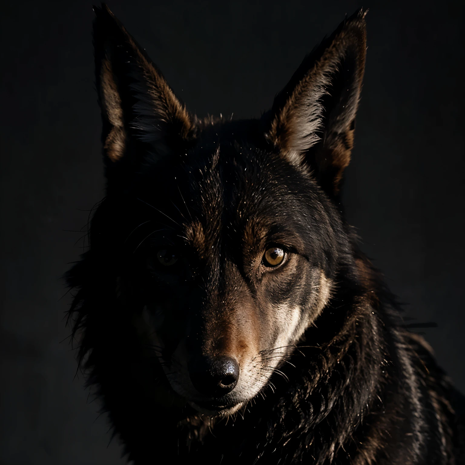 Black coyote