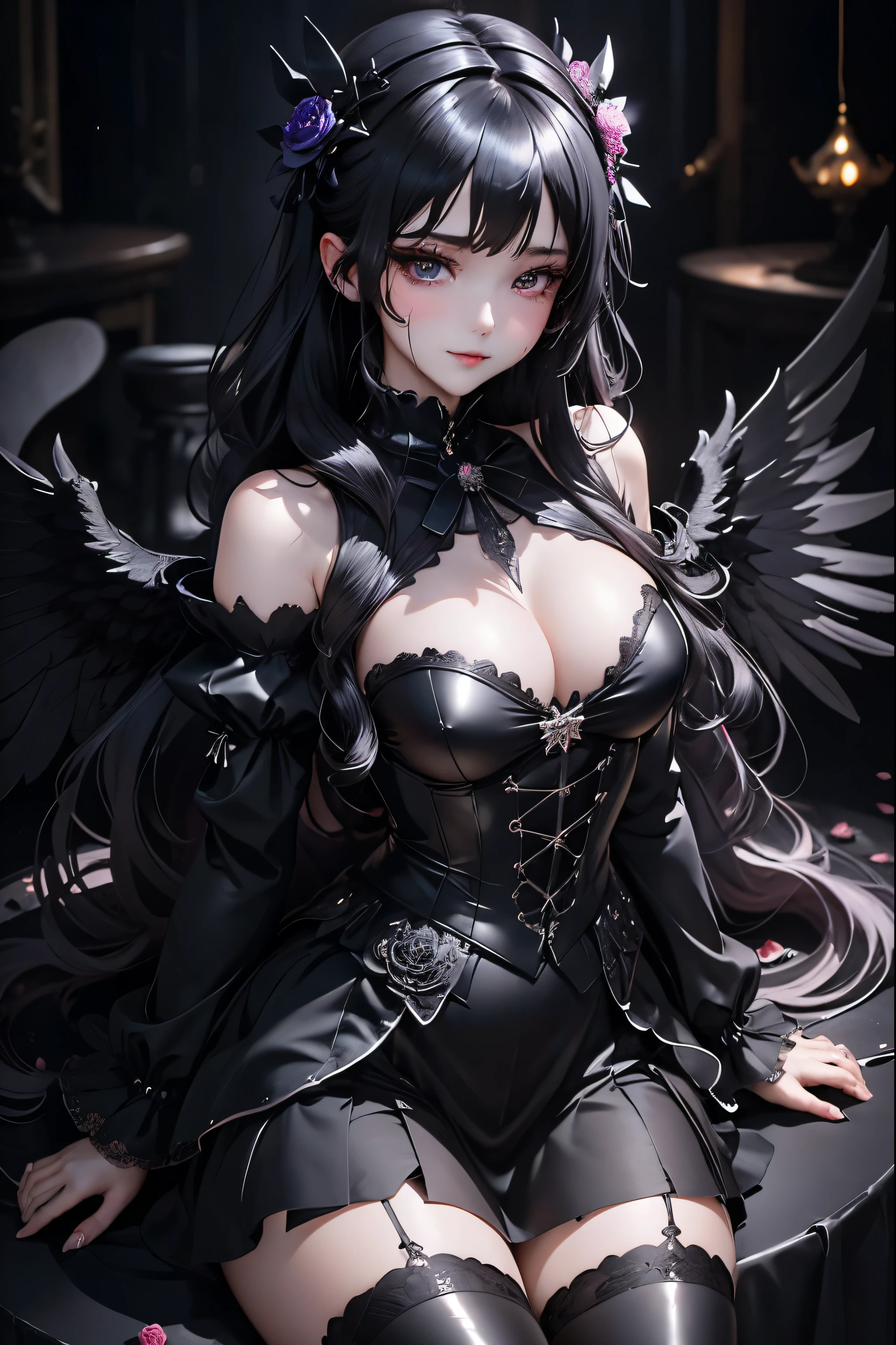 Hard Dark Gothic Makeup、my sanity、deep night sky、horror、black dark eyeshadow、cry、grieve、Good skin glow、dark gothicメイク、dark smile、palace、fragrant beauty、22 years ago、Expression of intense sexual pleasure、embarrassed look、dark gothic、lewd expression、highest quality、View 5 books、Expression of sexual pleasure in suffering、drunk face、purple maid outfit、Mysterious、Noble、A face that is holding back the toilet、super sexy、loving smile、twin tail hair、jet black ruffle skirt、right blue eye, Left eye is red、Super bewitching pose、platform heel shoes、dark makeup、black lipstick、make the world beautiful、gothic ta clothing、A little slender、silver hair、long hair straight hair、Cute Gothic Loliress、beautiful face、elegant face、bewitching face、knee high socks、Stained glass background、Chest glistening with sweat、the room is dark、goth long dress、bell sleeve、wizard sleeve、decadent look、sexually excited look、gothic mode、Glossy thighs wet with water、Thighs that are wet and shiny with oil、Background of a room full of roses、sad expression、Rose Maiden、The embroidery is pink、The costume has pink embroidery、thigh high socks、knee high socks、slender body、gentle expression、masturbation behavior、deep black eyeshadow、despicable act、Stained glass and rose background、wearing black underwear、black panties、thighs are a little thin、duo、female couple、i have lesbian friends、Are standing、hug a girl、upright、walk、A blue lightning bolt flashes in his right hand、There is a blue electromagnetic wave glowing in my hand.、dark church background、Stained glass、black metal world、dark castle、Dark Room、Her thighs shine with a lot of sweat、My body is wet and shiny、Lots of glitter on the thighs、sweating、My thighs are sticky from sweating、Sweat glistens on the thighs, The whole body is sweaty and shiny、pretty sweaty、My thighs are sweaty、my thighs are so wet、I sweat a lot and my thighs are shiny.....、A large amount of sweat shines all over the body、