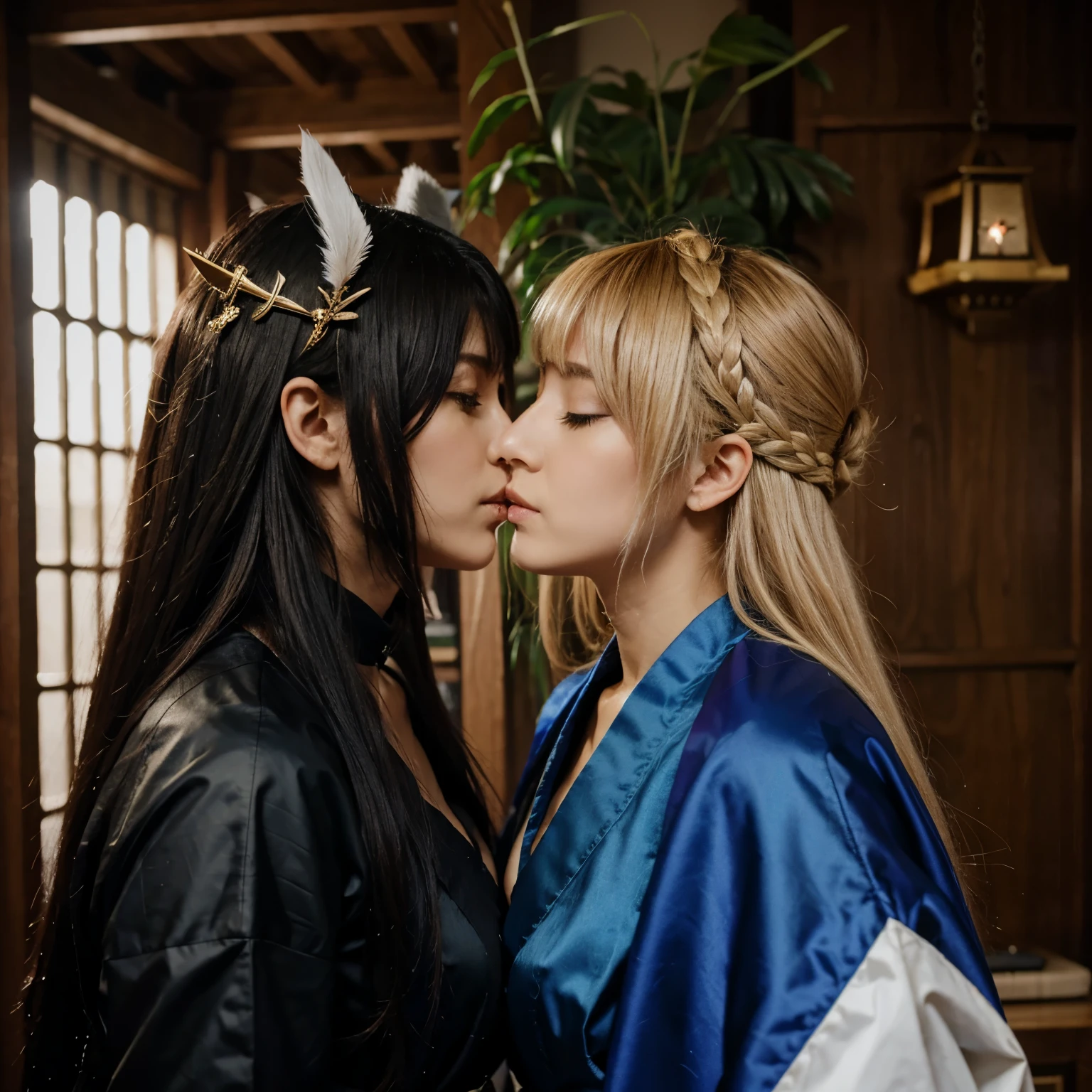 Enkidu from Fate kiss Jigiri from Blue Lock