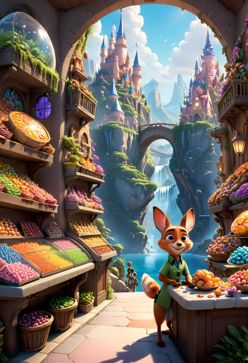 Candyland, by Zootopia, (masterpiece, best quality, Professional, perfect composition, very aesthetic, absurdres, ultra-detailed, intricate details:1.3)