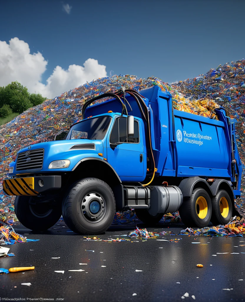 a discharge, organic waste, une montagne de plastiques, metal carcasses, sur une immense plaine, a recycling center, un ciel bleu limpide, photorealistic realism, chef-d'photorealistic work, realism, realism, photorealistic realism, High contrast, photorealistic digital art trends in Artstation 8k HD detailed realistic, detailed, super detailed, realistic, armature, best quality, super high resolution, (realism: 1.4),, high resolution, detailed, Photo brute, Pointu, par Lee Jeffries Nikon D850 film stock photographie 4 Kodak Portra 400 appareil photo F1.6 lentilles Couleurs riches Textures réalistes ultra-réalistes Éclairage spectaculaire UnrealEngine ArtStation CineStill 800 tendance,NSFW, Photo brute 8K, best quality,