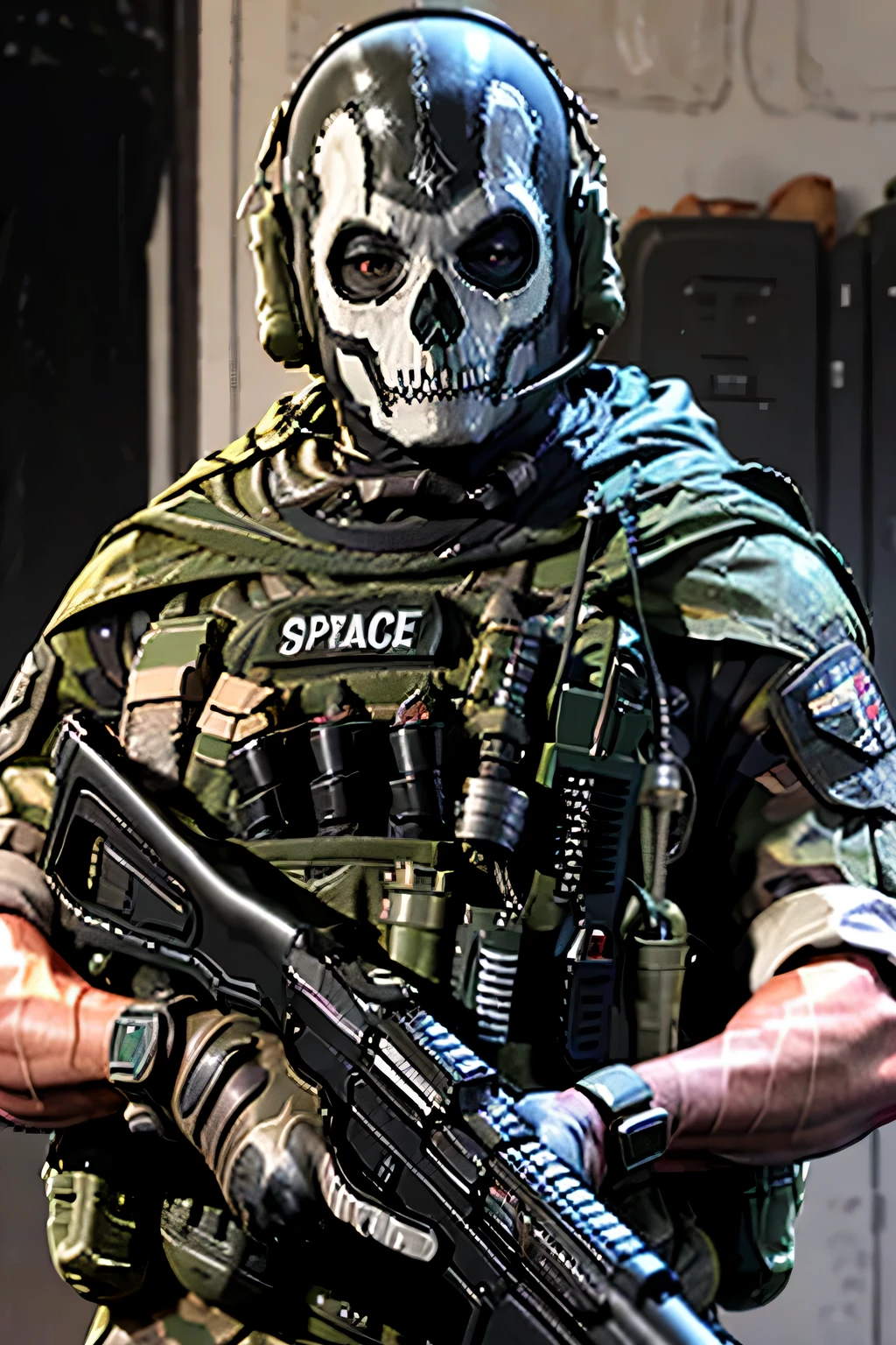 Special Forces Emblem, estilo de tiro em primeira pessoa, GH0st fica na colina