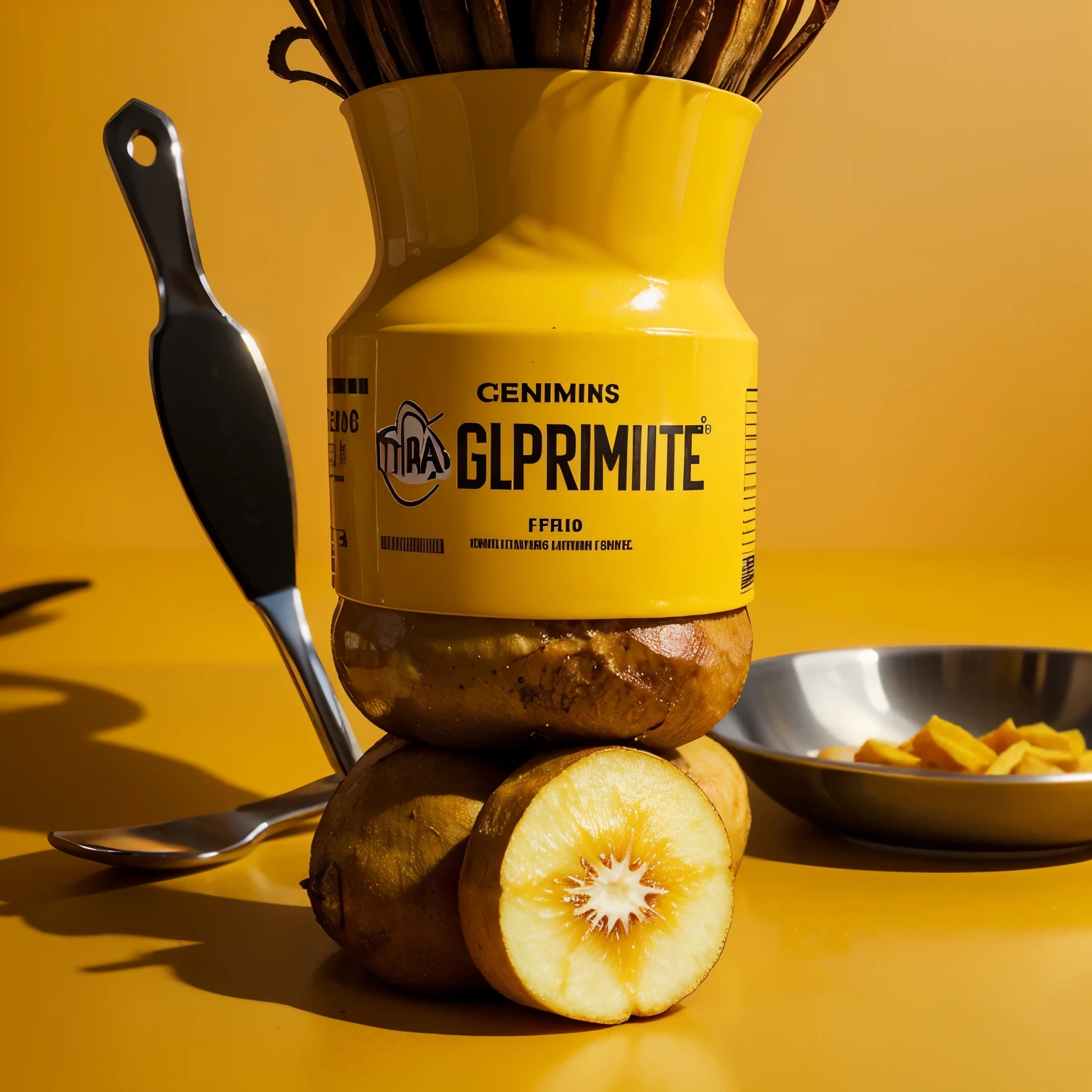 Crie um logotipo para "Friland" que incorpore elementos de alimentos fritos, como uma frigideira estilizada ou batatas fritas douradas, and add a touch of professionalism with a chef's hat or kitchen utensils. Use uma paleta de cores quentes, como laranja, marrom e amarelo, to convey a sensation of taste and appetite. Para a tipografia, choose a modern, legible font that complements the design in an attractive and professional way.