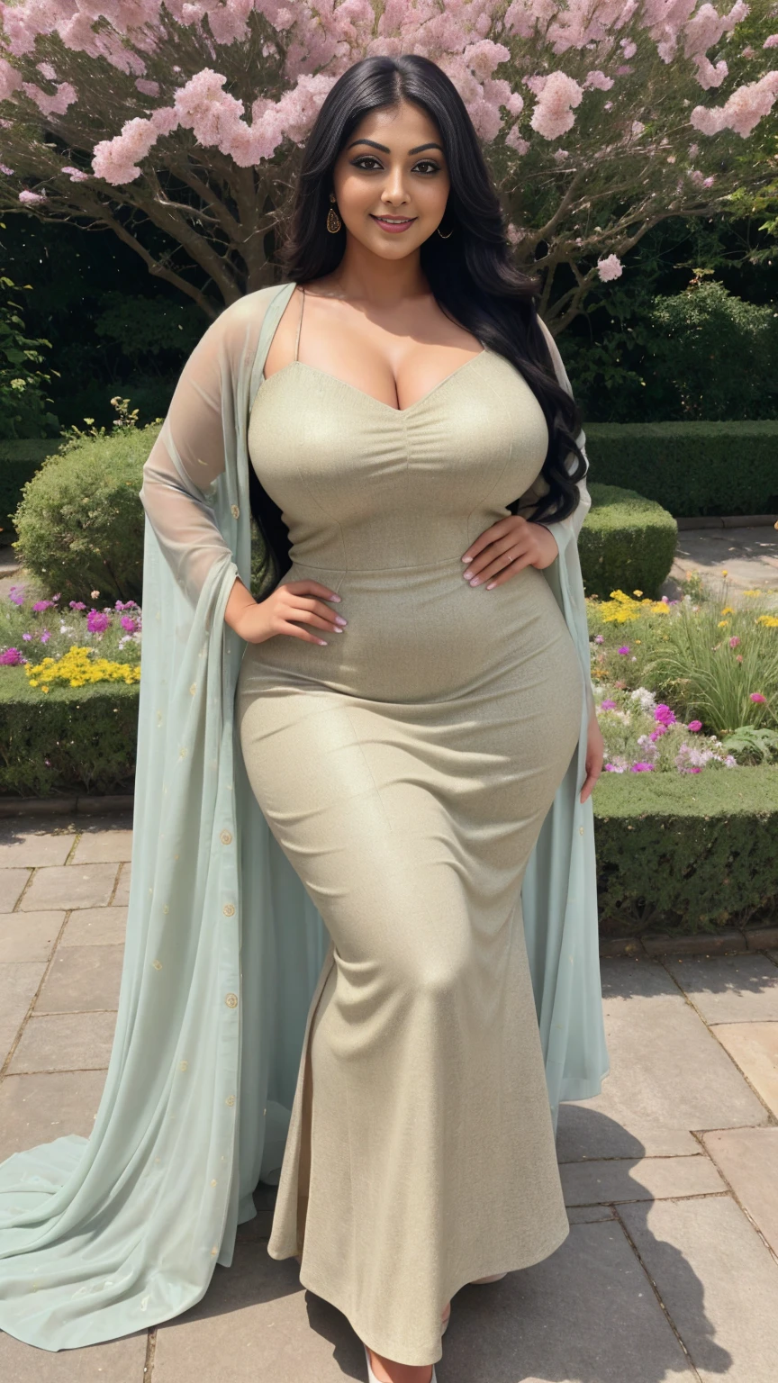 Rati Agnihotri Indian beautiful actress curvy plus size hour glass bulky huge figure woman, closeup camera view, big huge m-cup breast, wearing SHEIN Young Girl Pleated Elegant Party Princess Dress SKU: sk2305049341169119 (1000+ Reviews) GBP£6.99 GBP£9.99 -30% Including VAT Color:Yellow, elegant standing position, eye contact view, different style hairstyle, bright eyes, thin eyebrows, fair skin, blushing cheeks, prefect head to toe view, full body,Garden Paradise: A lush botanical garden with vibrant flowers, winding paths, and serene ponds, head to toe view, full body shot, full body view, smile face, black hair, Indian face, perfect skin tone light, ultra realistic skin texture