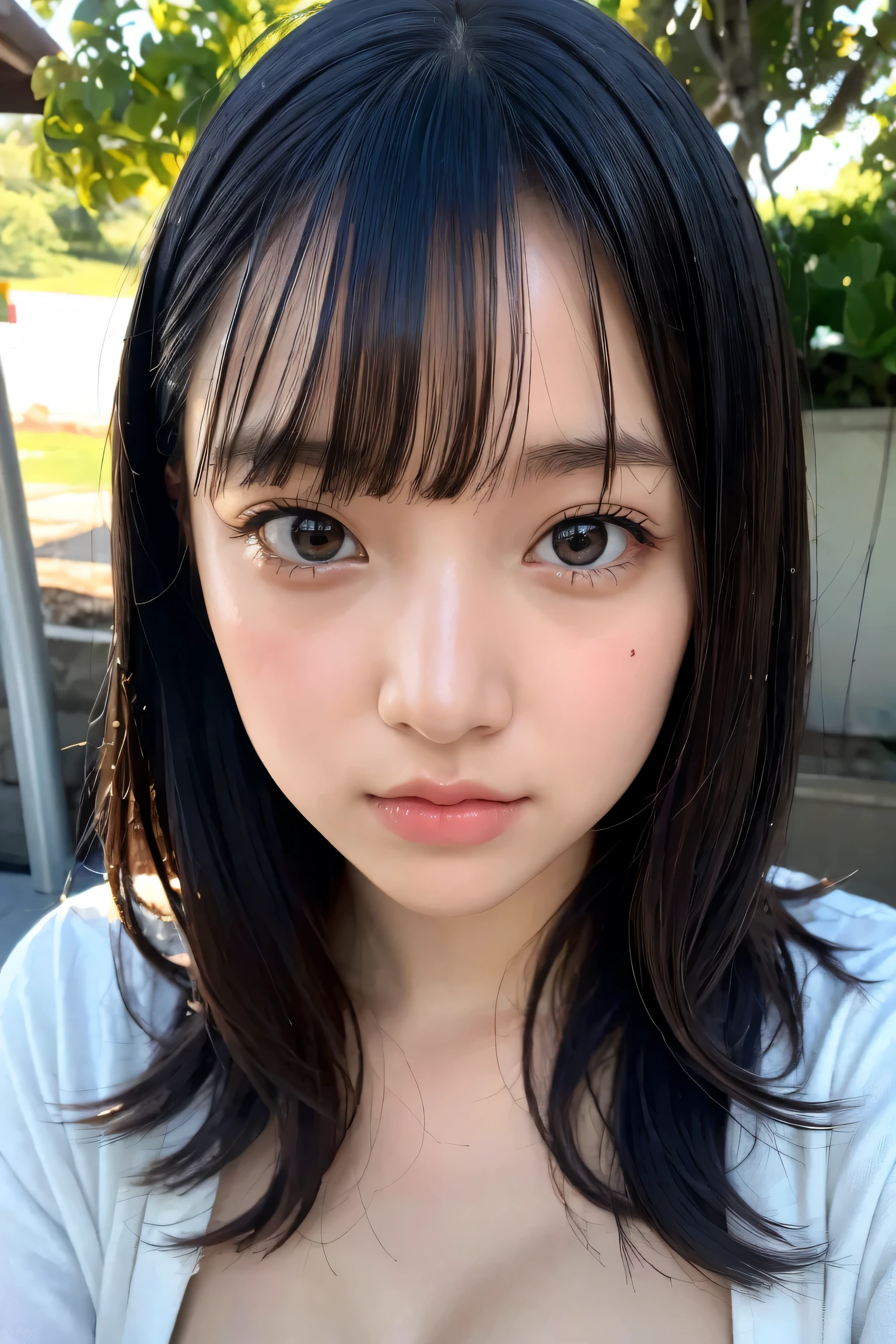 9~-yeld giChildish face((top-quality、8K、masterpiece:1.3))、1little girl、(Random hairstyle)、Sportsbra、Bra Top,in a house、hyperdetailed face、A detailed eye、二重まぶた、Chilarism