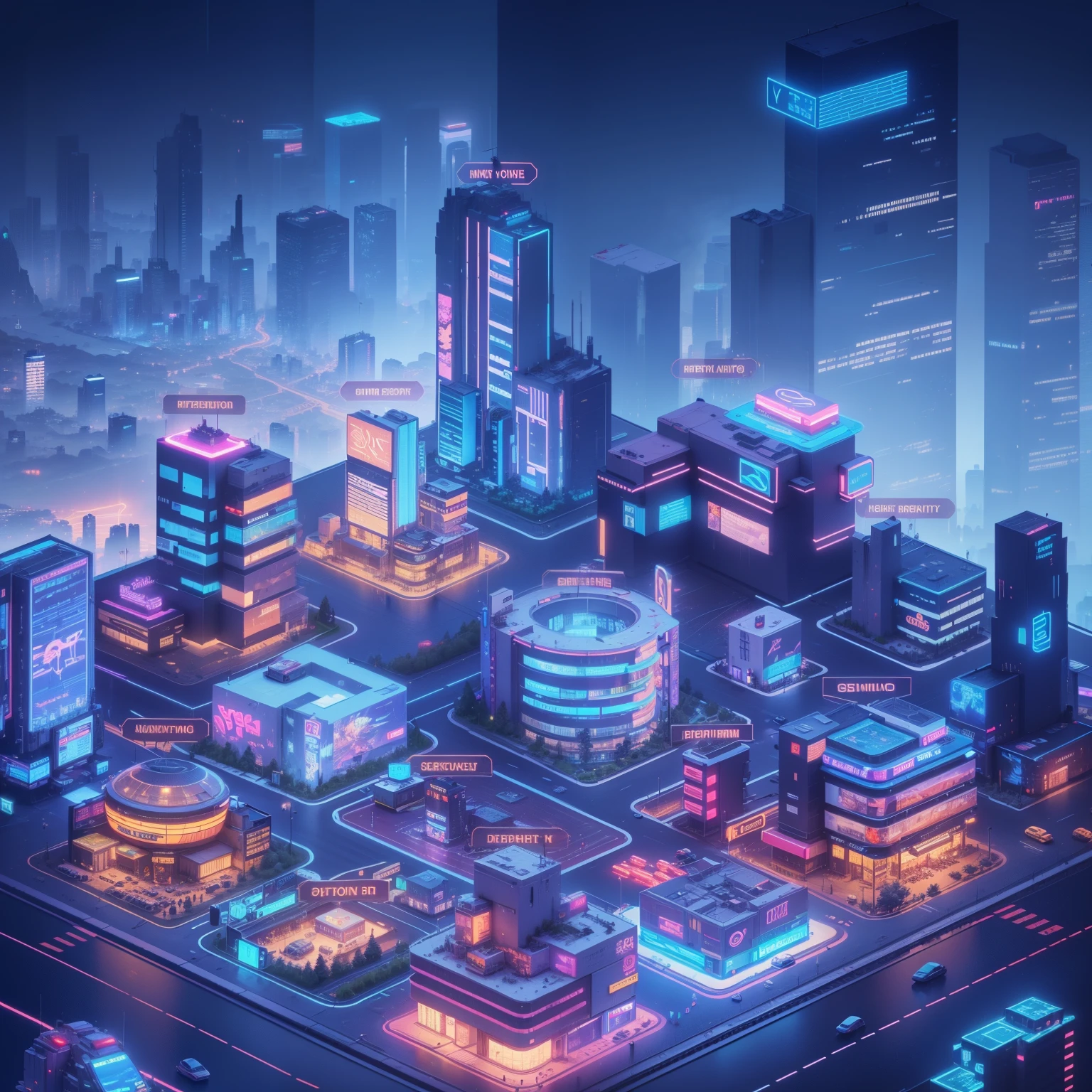 Close up of a city with many buildings and lights, detailed neon Cyberpunk City, busy Cyberpunk Metropolis, hyper realistic Cyberpunk City, Cyberpunk City, Cyberpunk Cityscape, Isometric 8k, Cyberpunk City at night, Cyberpunk city, in Cyberpunk City, night Cyberpunk City, Cyberpunk Metropolis, beautiful Cyberpunk City, Digital City, Vapor City