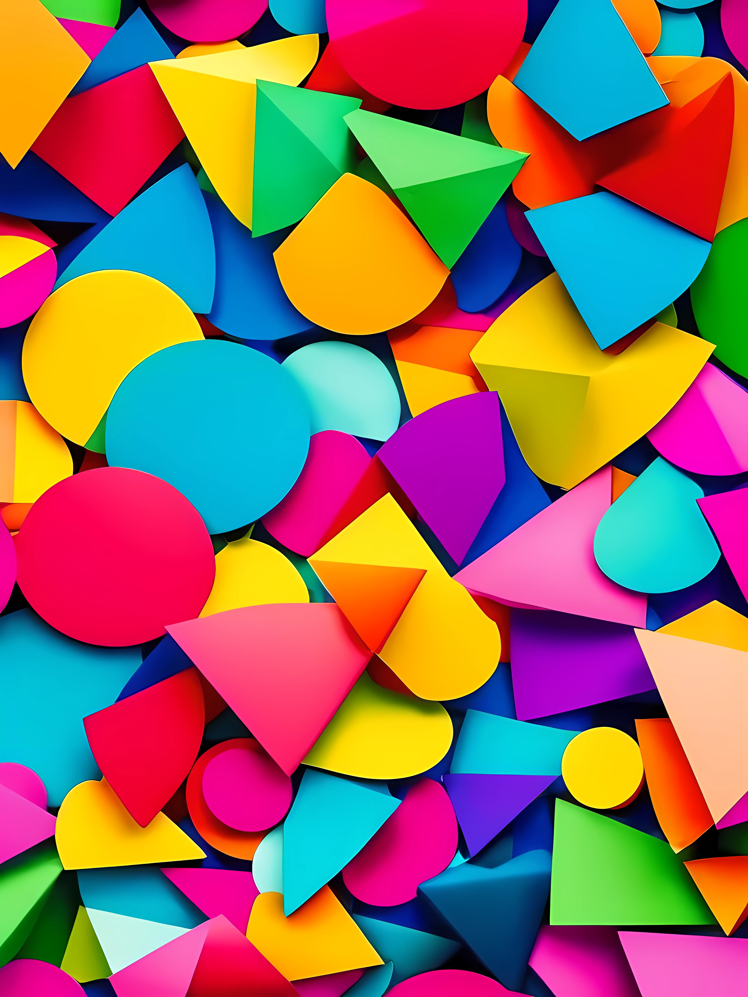 Colorful shapes wallpapers