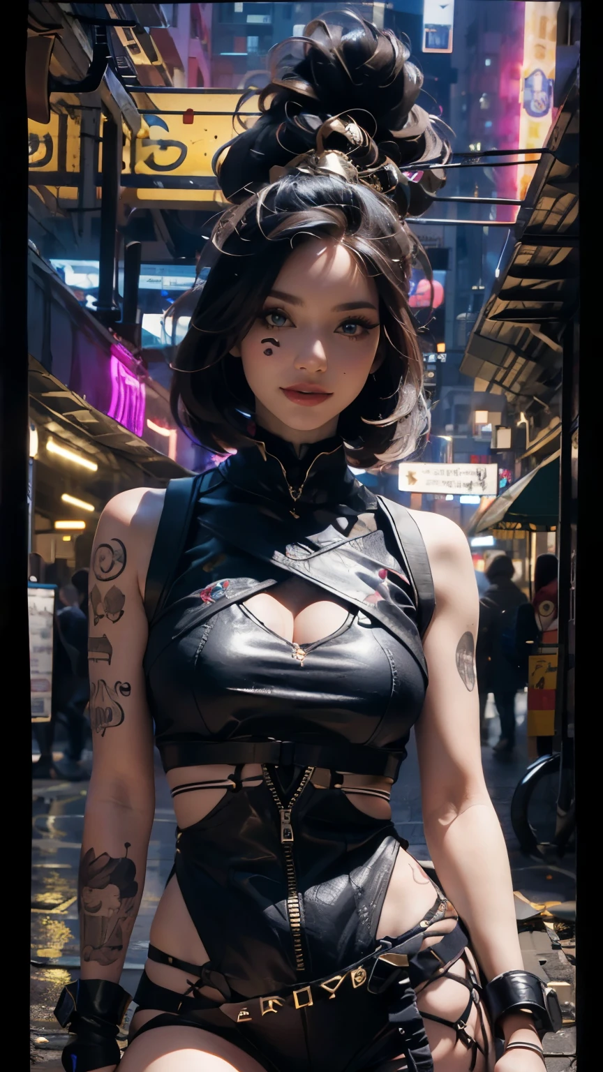 (((a cute young skinny woman with short black mesy hair,))) (((((she has small breast, a-cup))))), in a pink bikini and black sleves , posing provocatively in the street, ((nsfw, erotic, lewd, exposed nipples,))short hair, exposed shoulders,(((nipples visible))), (((topless))) shifted bikini top  ,open top, cyberpunk art style, cyberpunk 19 y. o model girl, hyper-realistic cyberpunk style, cyberpunk vibes, cyberpunk style ,hyperrealistic, cyberpunk beautiful girl, cyberpunk art ultrarealistic 8k, cyberpunk girl, cyberpunk art, female cyberpunk anime girl, in cyberpunk style, cyberpunk judy alvarez, sexually suggestive,embarrassed, shy, full-face blush, blush, nose blush,, 1girl, masterpiece, best quality, absurdres, highres, 4k, ray tracing, perfect face, perfect eyes, intricate details, highly detailed