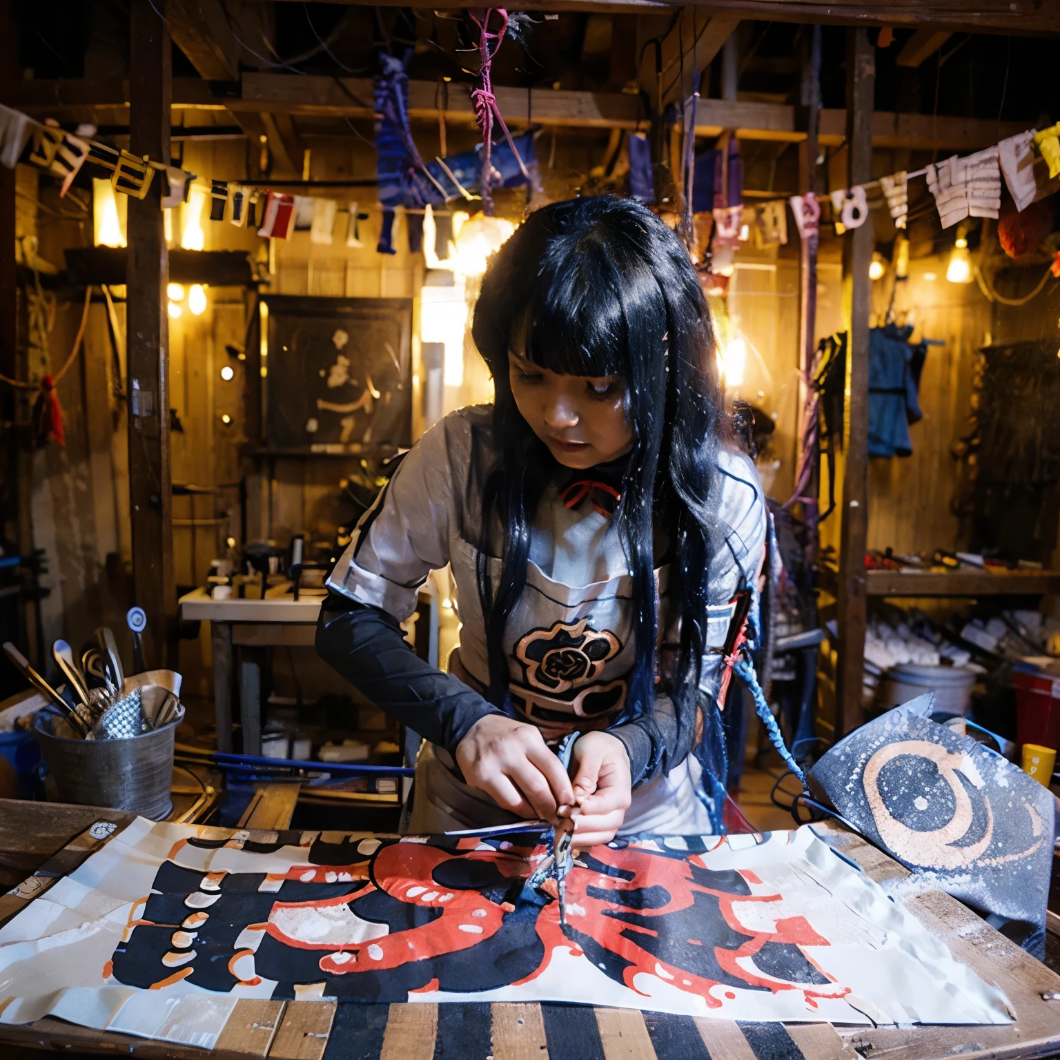  octopus making screen printing 