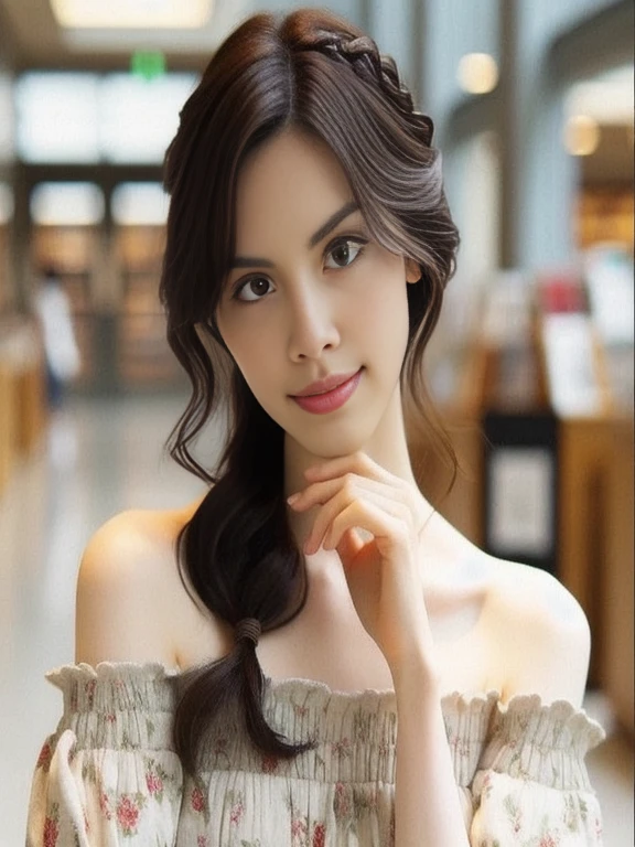 A woman came to take photos in the shop., Pia hairstyles, หญิงKorean girlที่สวยงาม, beautiful south korean women, twin hairstyle, lovely young woman, handsome girl, หญิงKorean girlที่งดงาม, Long flowing braided hair, Korean girl, gorgeous woman, beautiful girl, beautiful asian girl, Ulzzang, two Pia hairstyles