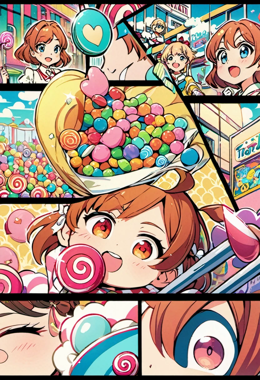 (best quality, highres, ultra sharp), Candy Candy\' by Toei Animation, detailed art style, vintage aesthetic, emotional melodrama, inspired by Keiko Nagita and Yumiko Igarashi's original manga, candyland