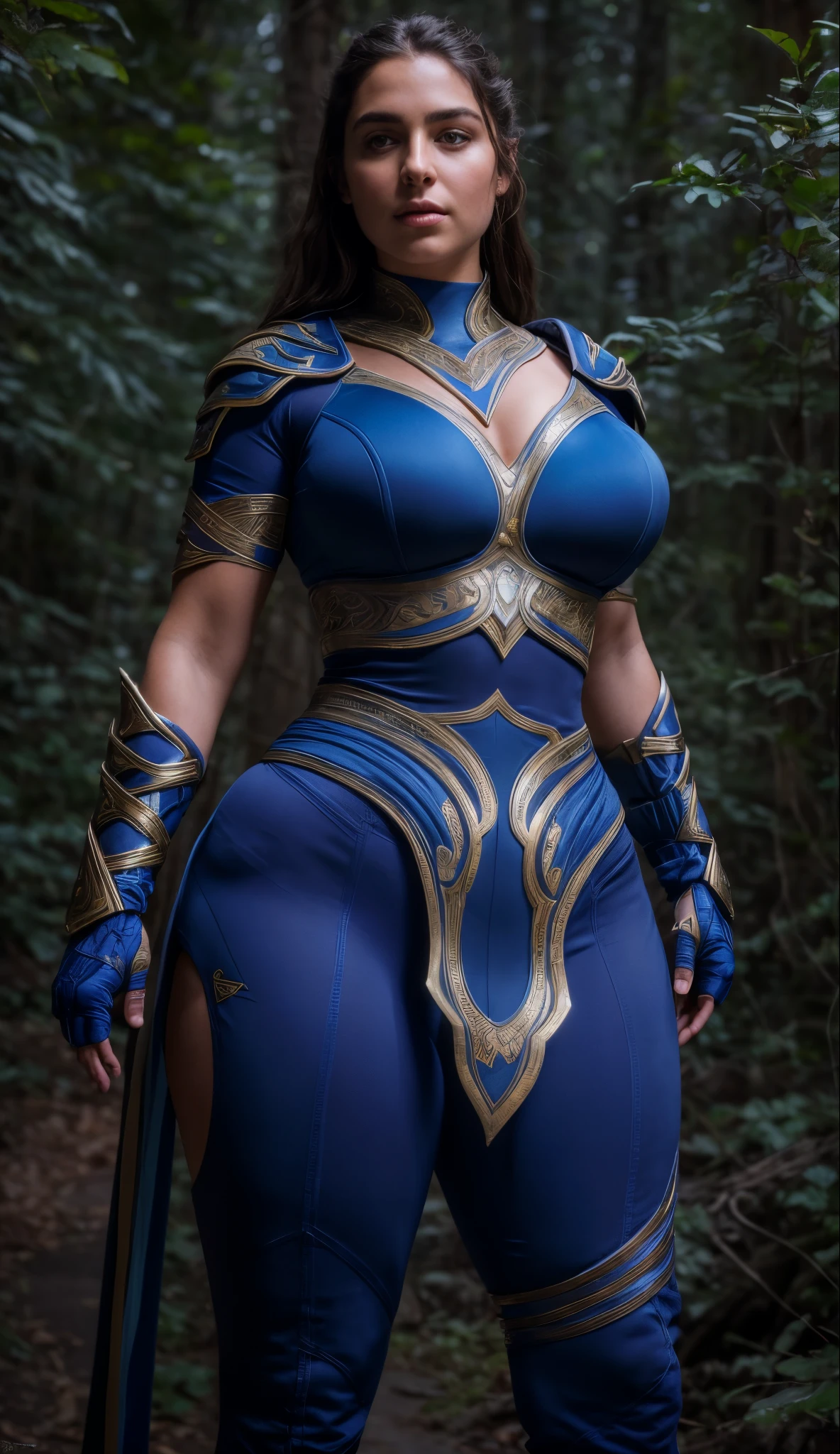 Foto RAW, (masterpiece), Original Character, (best quality:1.0), (ultra highres:1.0), portrait, 1 woman, fantasy movie character, adventure movie, detailed beautiful skin, breathtakingly beautiful, complex details , epic character, fantasy character Art, face focus, tomboy, very long hair, curvy, thick Belly, beautiful face, wallpaper 8k, beautiful woman, extremely gorgeous, stunning beauty, amazing details, perfect thick body, makeup, white sports bra, tight clothes, full body,(pele altamente detalhada: 1.2), 8k UHD, DSLR, soft-lighting, alta qualidade, grain of film, Fujifilm XT3
