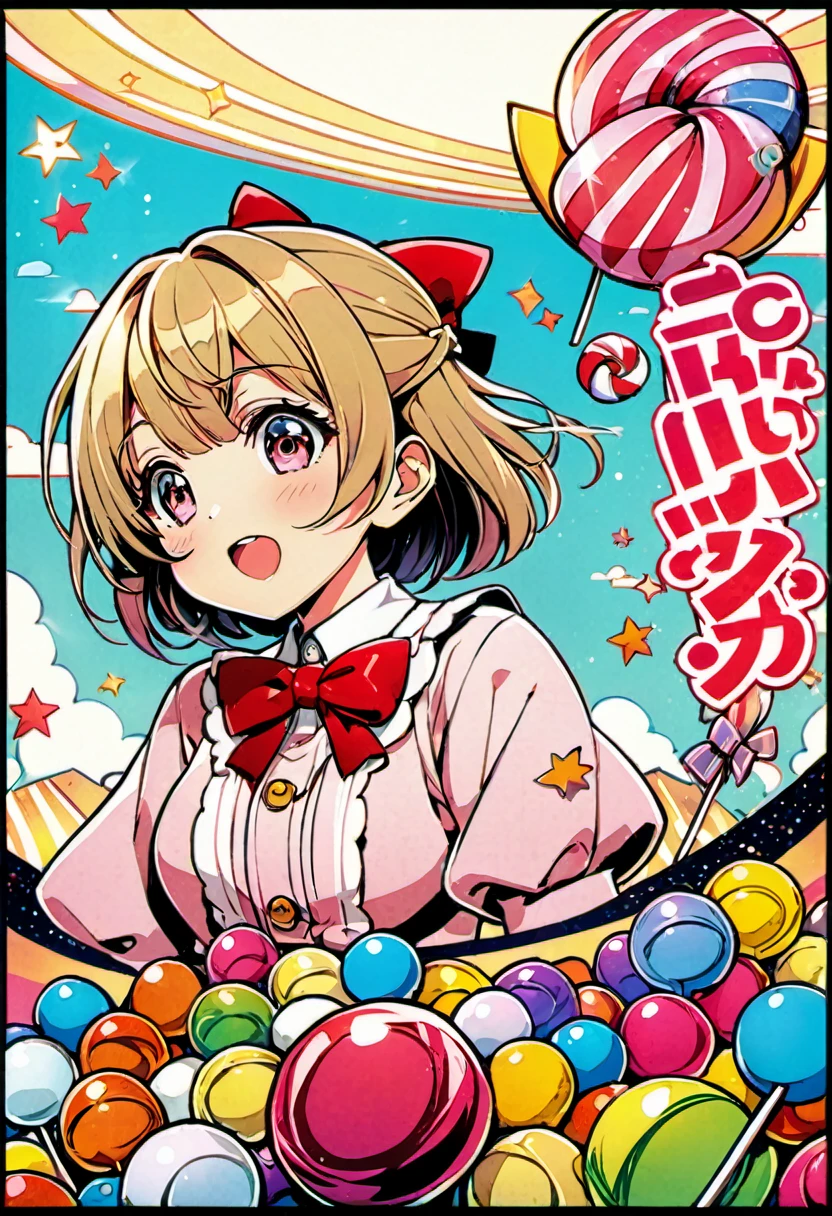 (best quality, highres, ultra sharp), Candy Candy\' by Toei Animation, detailed art style, vintage aesthetic, emotional melodrama, inspired by Keiko Nagita and Yumiko Igarashi's original manga, candyland