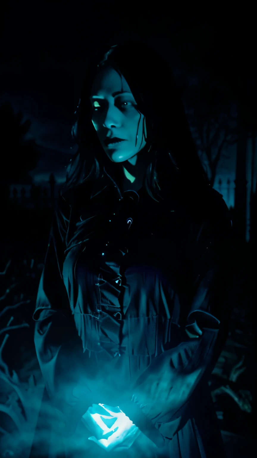 (best quality,4k,8k,highres,masterpiece:1.2),ultra-detailed,(realistic,photorealistic,photo-realistic:1.37),dark scary night,horror,detailed moonlight,ominous atmosphere,spooky tree branches,silhouettes of mysterious creatures,creepy fog,shadows lurking in the darkness,mysterious glowing eyes,hauntingly beautiful scene,dense darkness,ghastly figures emerging from the shadows,eerie silence,blood-curdling screams in the distance,midnight stillness,nightmarish landscape,dreadful anticipation,ominous clouds,unearthly aura,dimly lit graveyard,sinister moonlight casting long shadows,foreboding presence,darkness enveloping everything,haunted mansion in the distance,distant cries of anguish,gothic architecture,moody color palette,unseen horrors,otherworldly presence,unsettling calmness,palpable fear,bone-chilling cold, visible figures,shivers down the spine,whispers of the night,heart-pounding suspense,vivid nightmare unfolding,horror masterpiece.