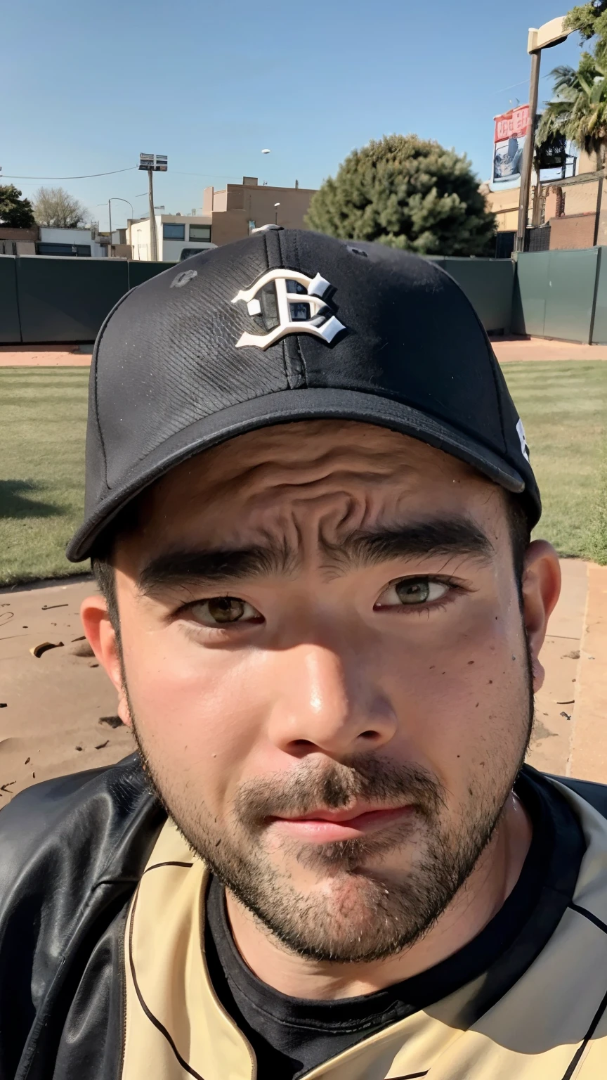 UHD, baseball player, (throw a ball), 30Year old man, black eye,